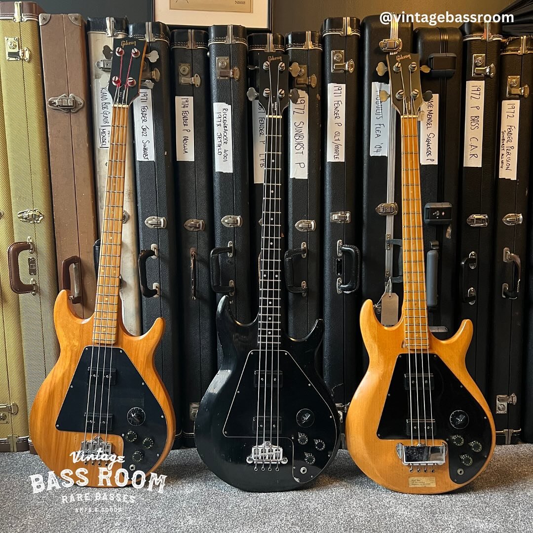 What&rsquo;s not to like about this beautiful trio for #gibsonday 

All for sale on the website 🔥🔥🔥

Here at Vintage Bass Room we carry one of the best collections of vintage and rare basses in the U.K. We also offer U.K. and EU delivery too using