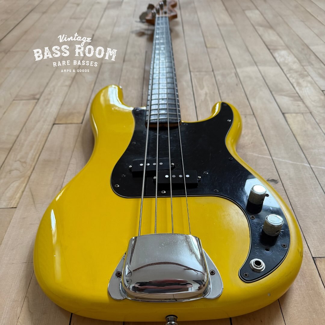 Unleash your inner punk with this beautiful 1975 Fender Precision in a striking Graffiti Yellow refinish. Maybe not one for the purists but it&rsquo;s certainly got something about it. A very cool bass and up on the website now.

Remember to sign up 