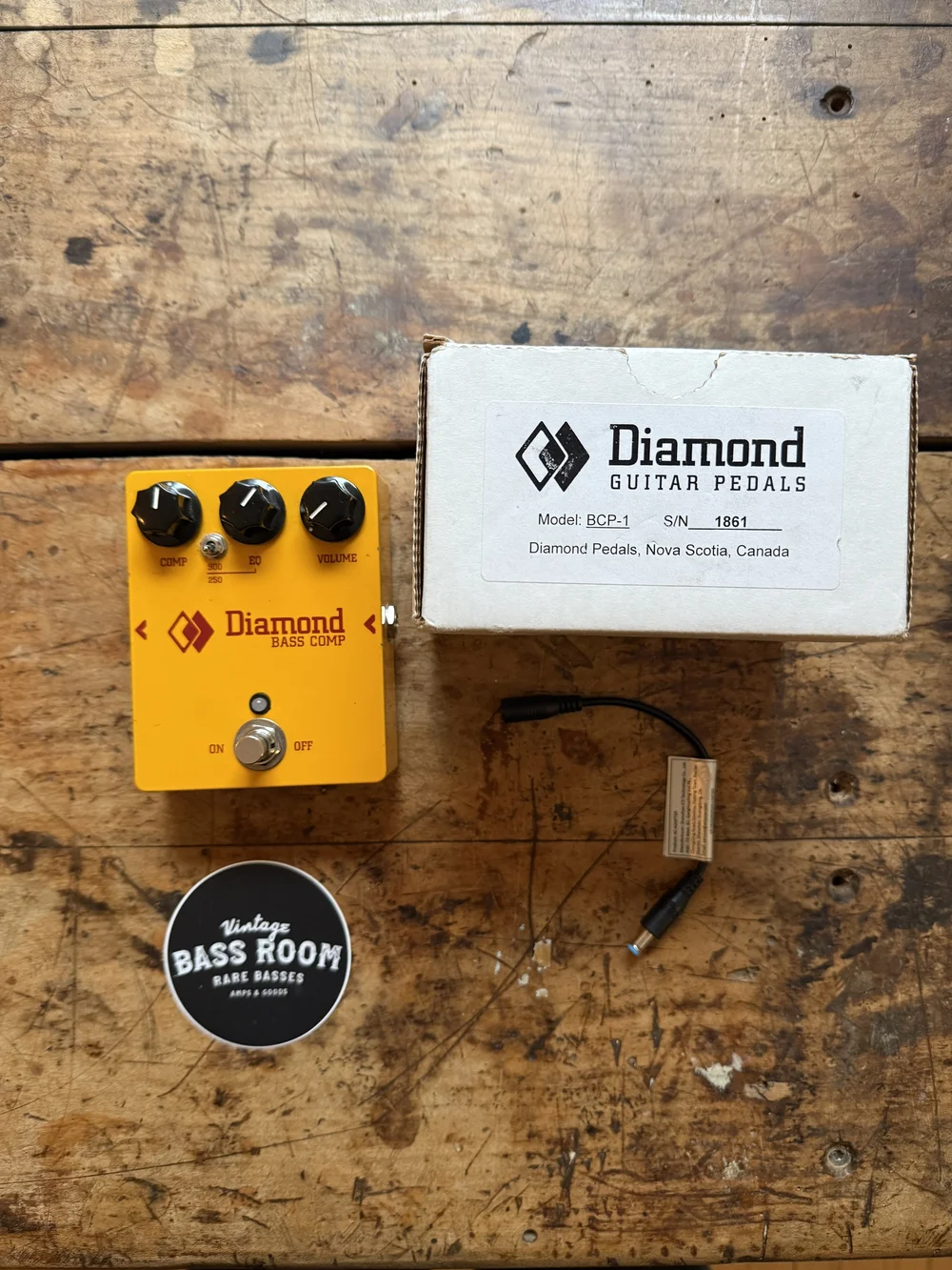 Diamond Bass Compressor CPR-1 Yellow — Vintage Bass Room