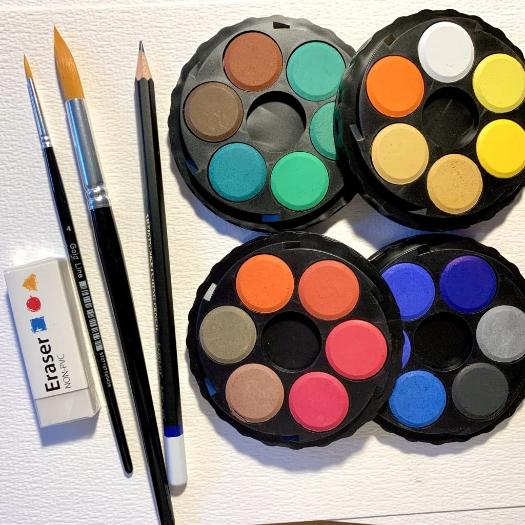 THE FAMILY / GROUP ART KIT  includes 2 x prerecorded classes for 4 x people £50.00