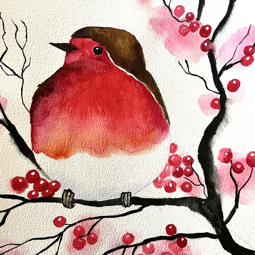 ROBIN with BERRIES Pre-recorded Class 75 mins (kids/teens/adults) £8.00