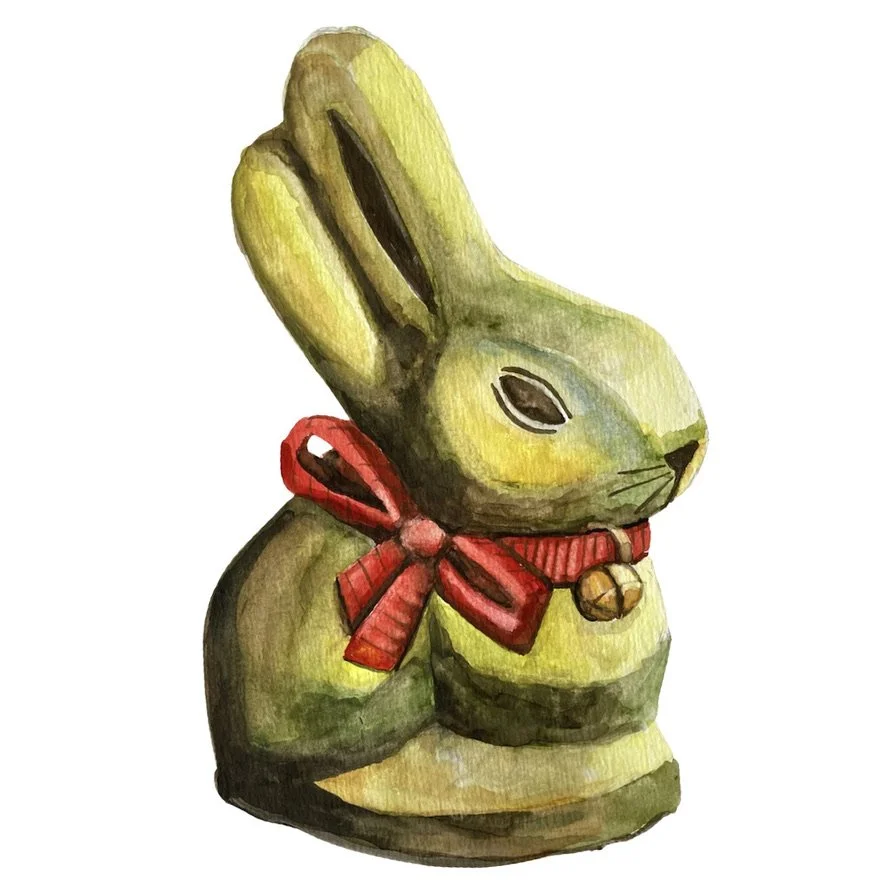 LINDT BUNNY Watercolour Prerecorded Class (teens/adults) 110mins