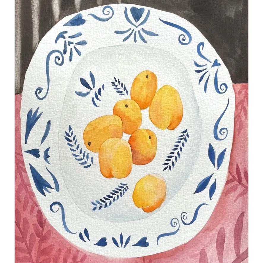 APRICOTS Watercolour Prerecorded Class (kids/teens/adults) £8.00