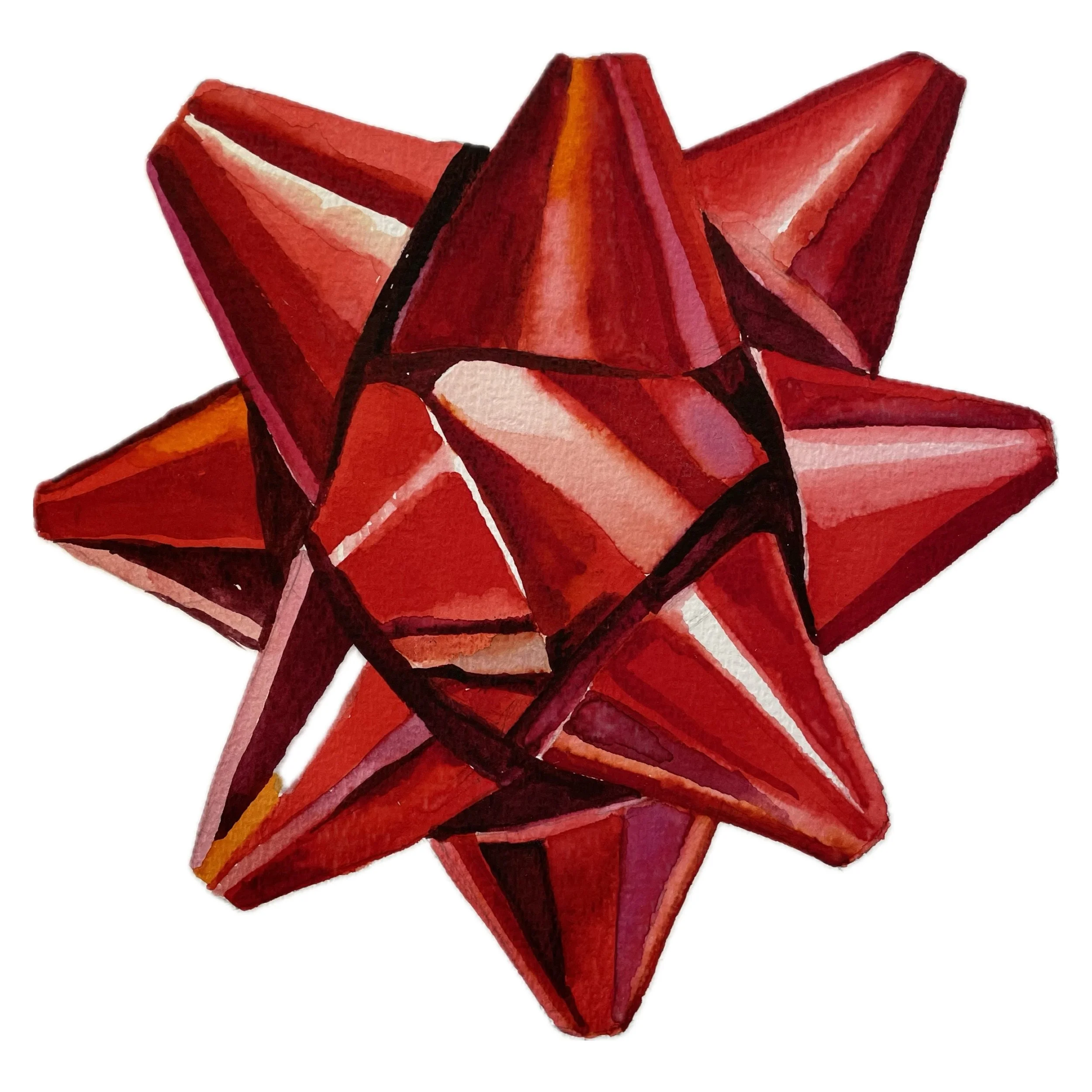 GIFT BOW Watercolour Pre-recorded Class 135 mins (teens/adults) £10.00