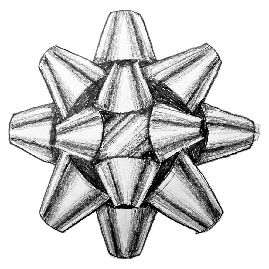 GIFT BOW Drawing Pre-recorded Class 55 mins (kids/teens/adults) £8.00