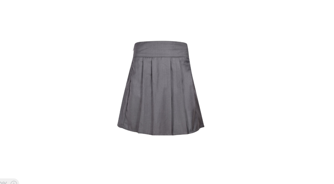 Kids Girls Plain School Uniform Pleated Skirt Elasticated Summer Skater Skirt