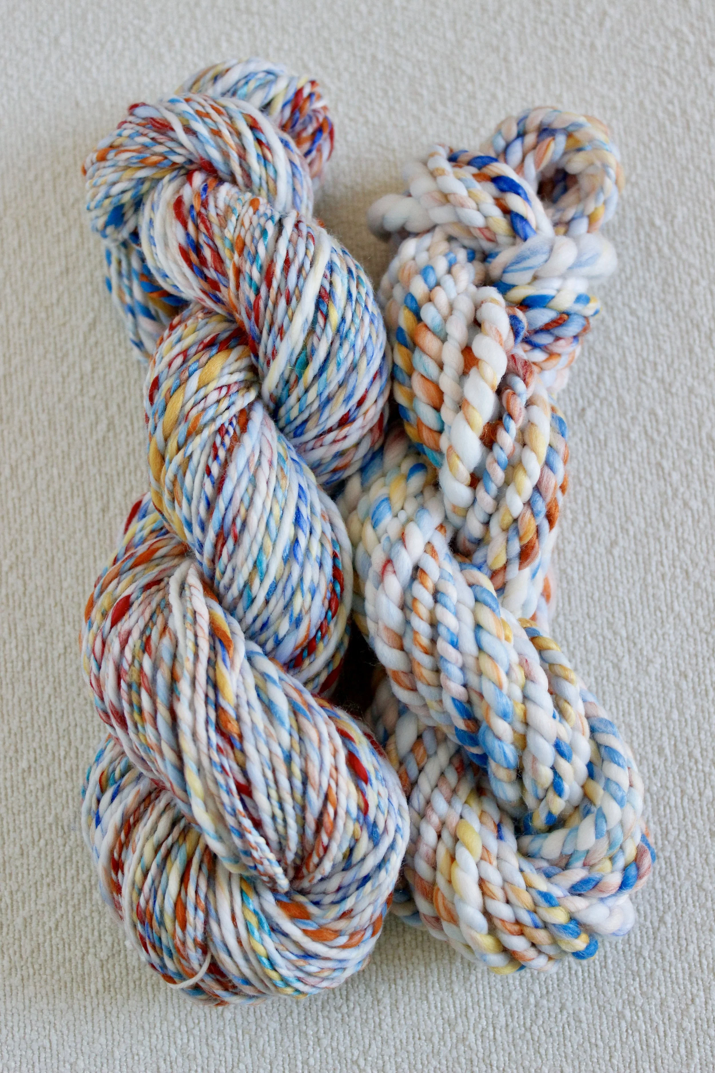 Handspun Art Yarn - Birds & Flowers - Vegan & Cruelty Free Yarn