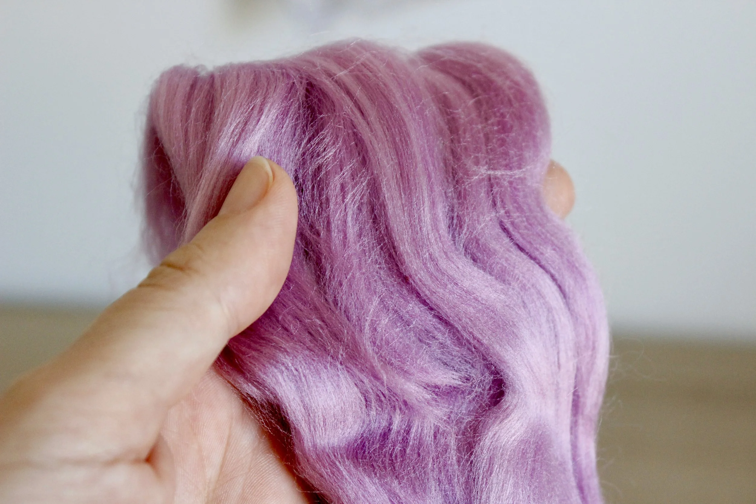 All the fibers I use in my textile art practice as a vegan - Viscose