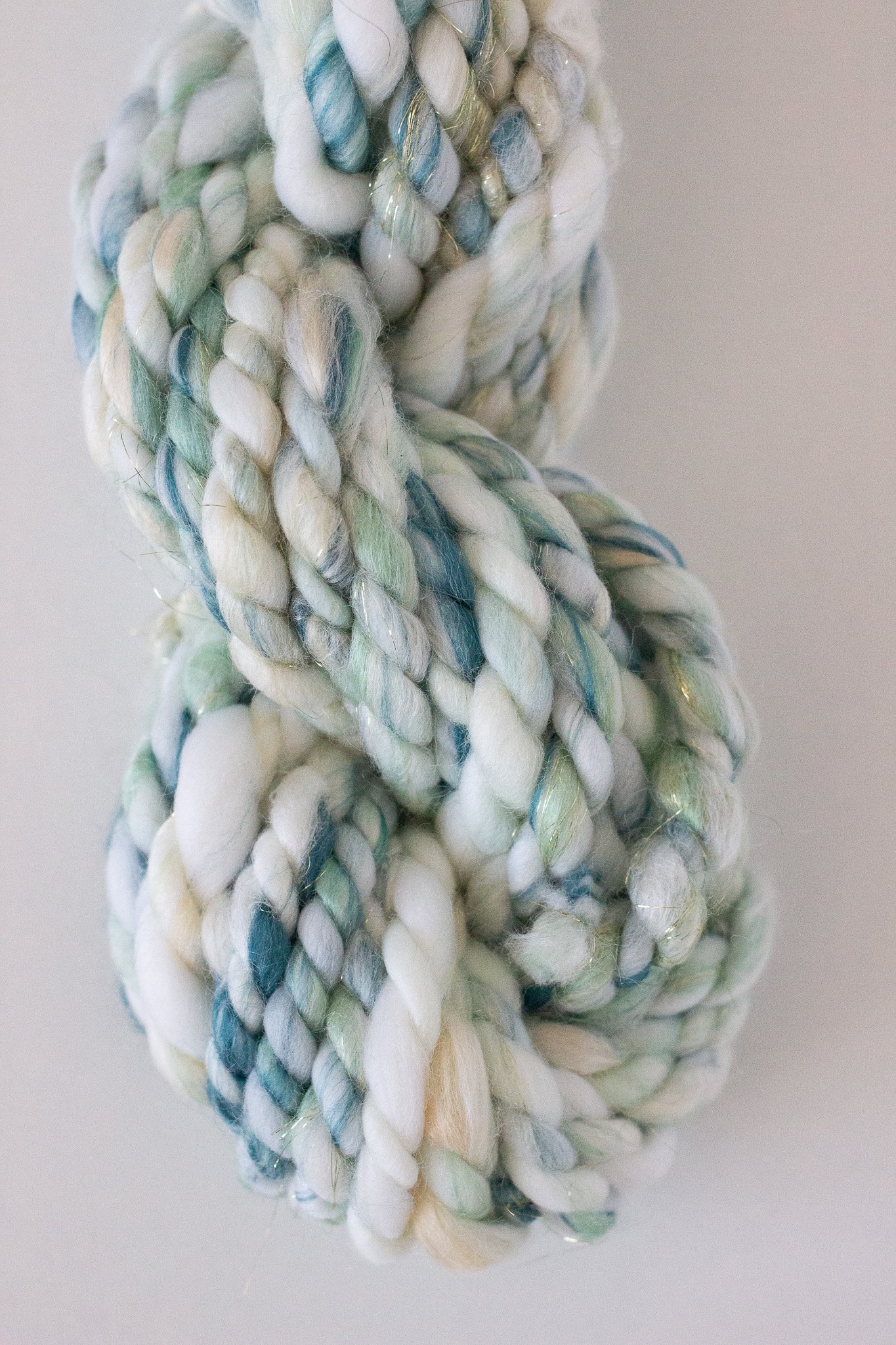 Handspun Art Yarn - Sunlight Waves - Vegan & Cruelty Free Yarn