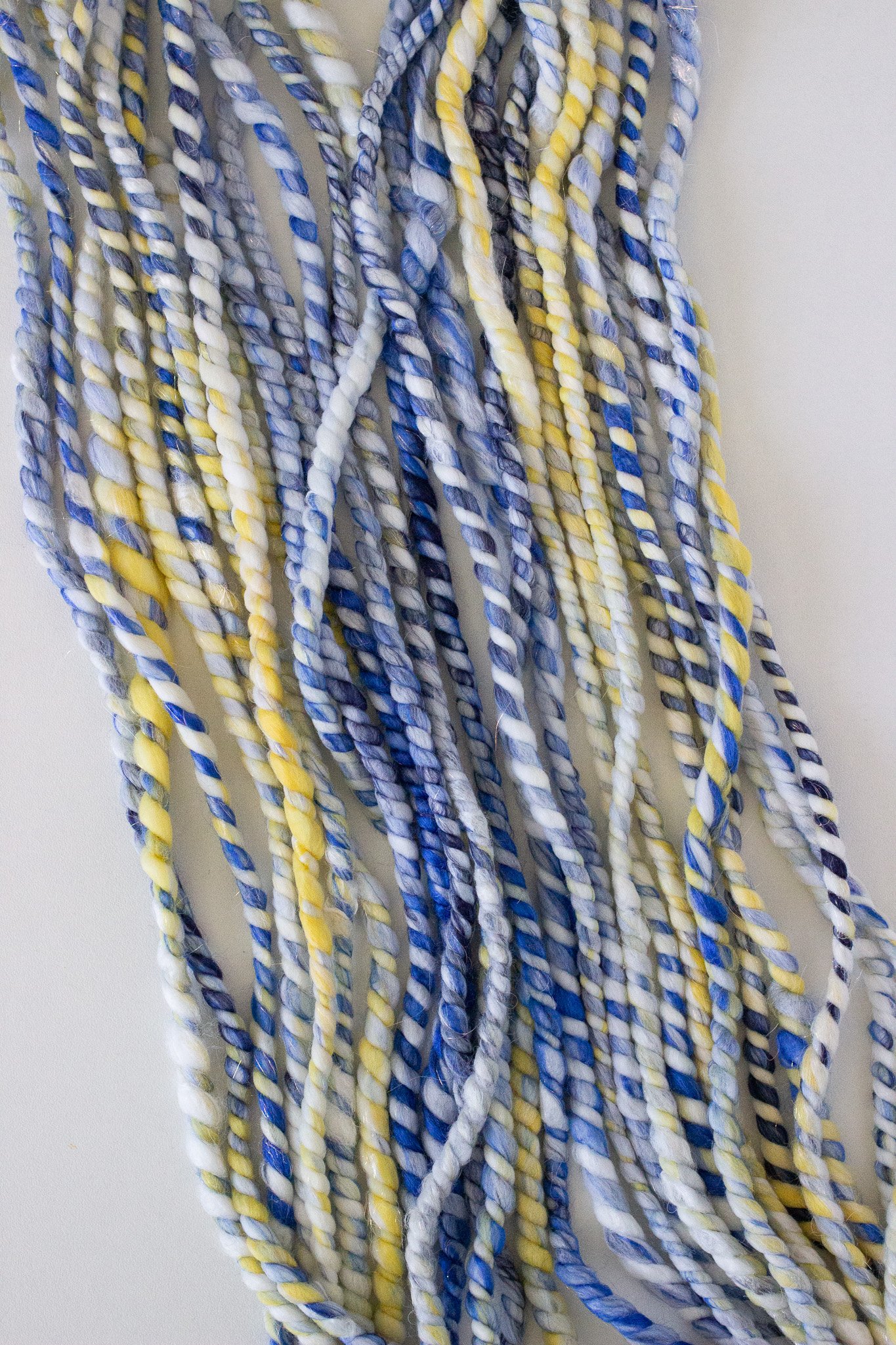 Handspun Art Yarn - Sicilian Summer - Vegan & Cruelty Free Yarn