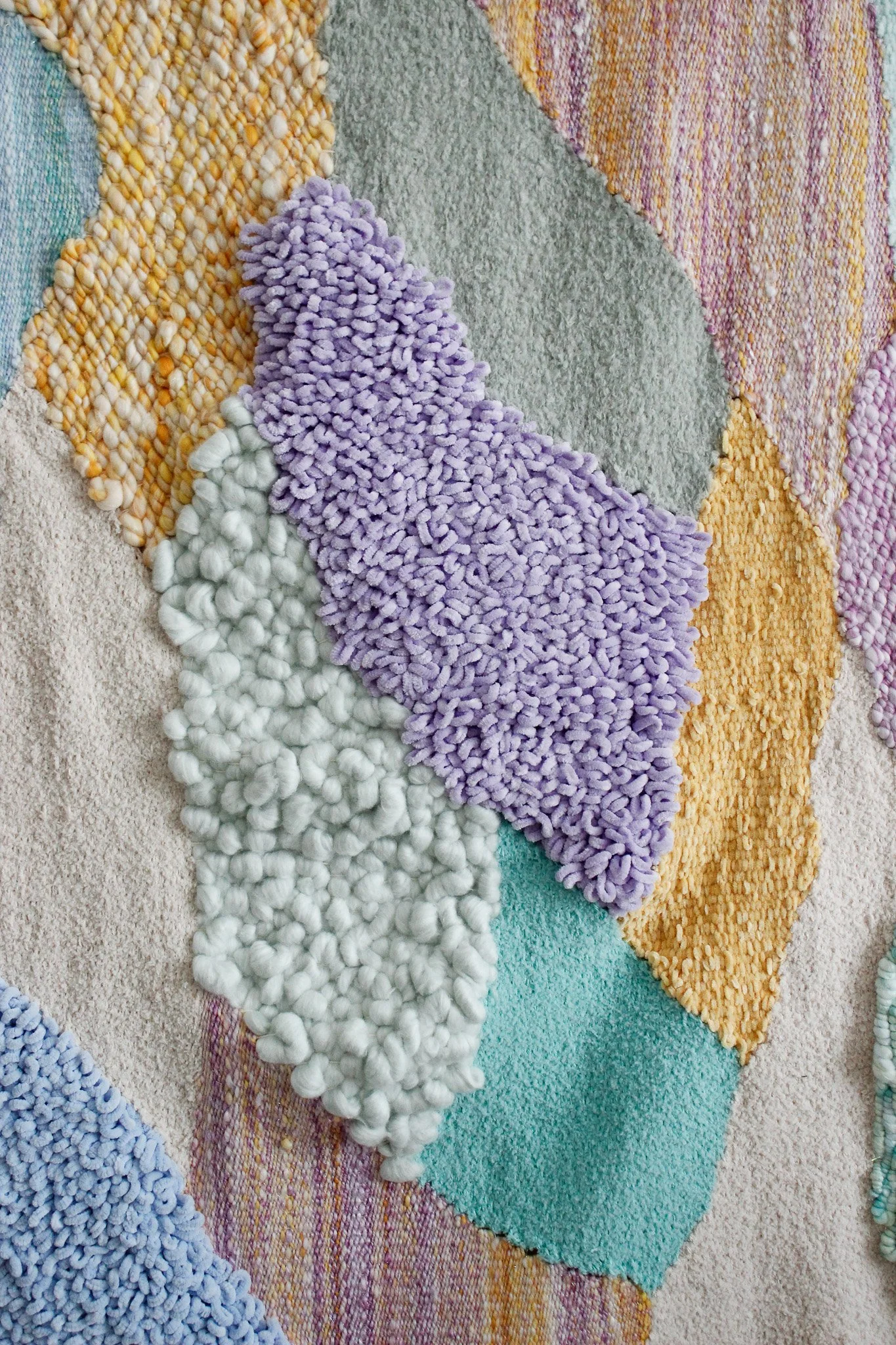 Woven Abstract Landscape Art - Joie De Vivre - Textile Art