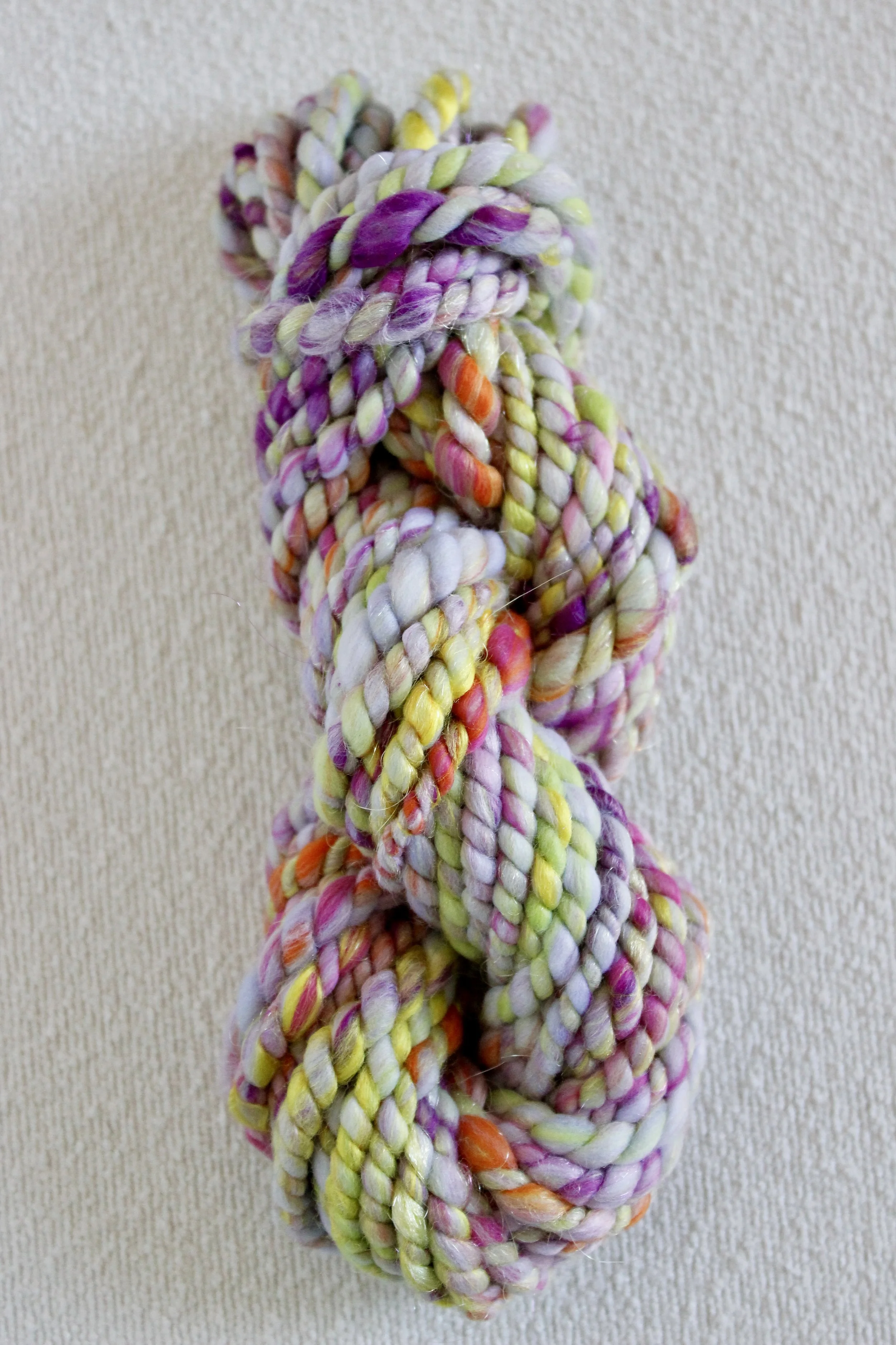 Handspun Art Yarn - Spring Weekend - Vegan & Cruelty Free Yarn