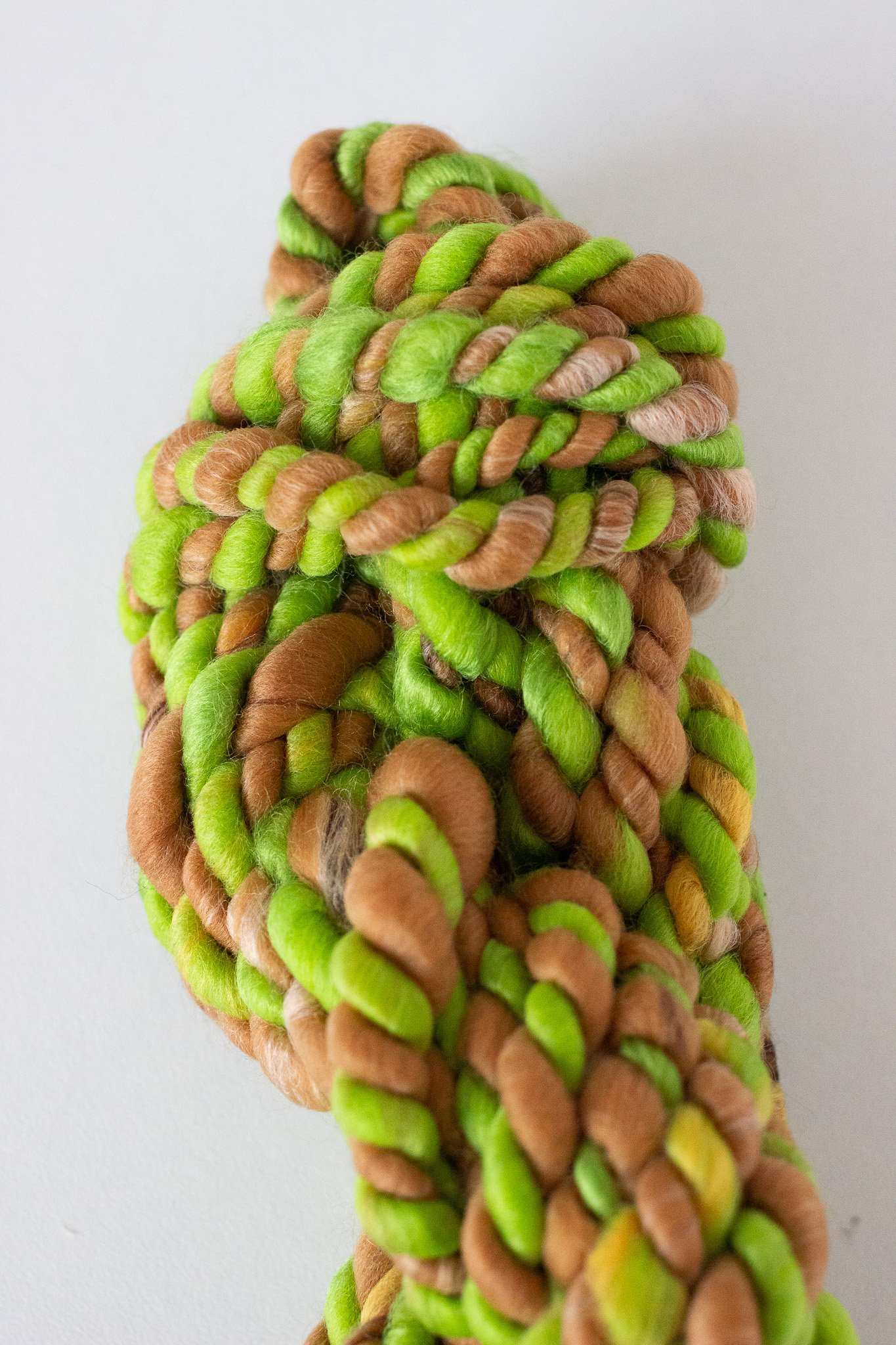 Handspun Art Yarn - Spring Forest - Vegan & Cruelty Free Yarn