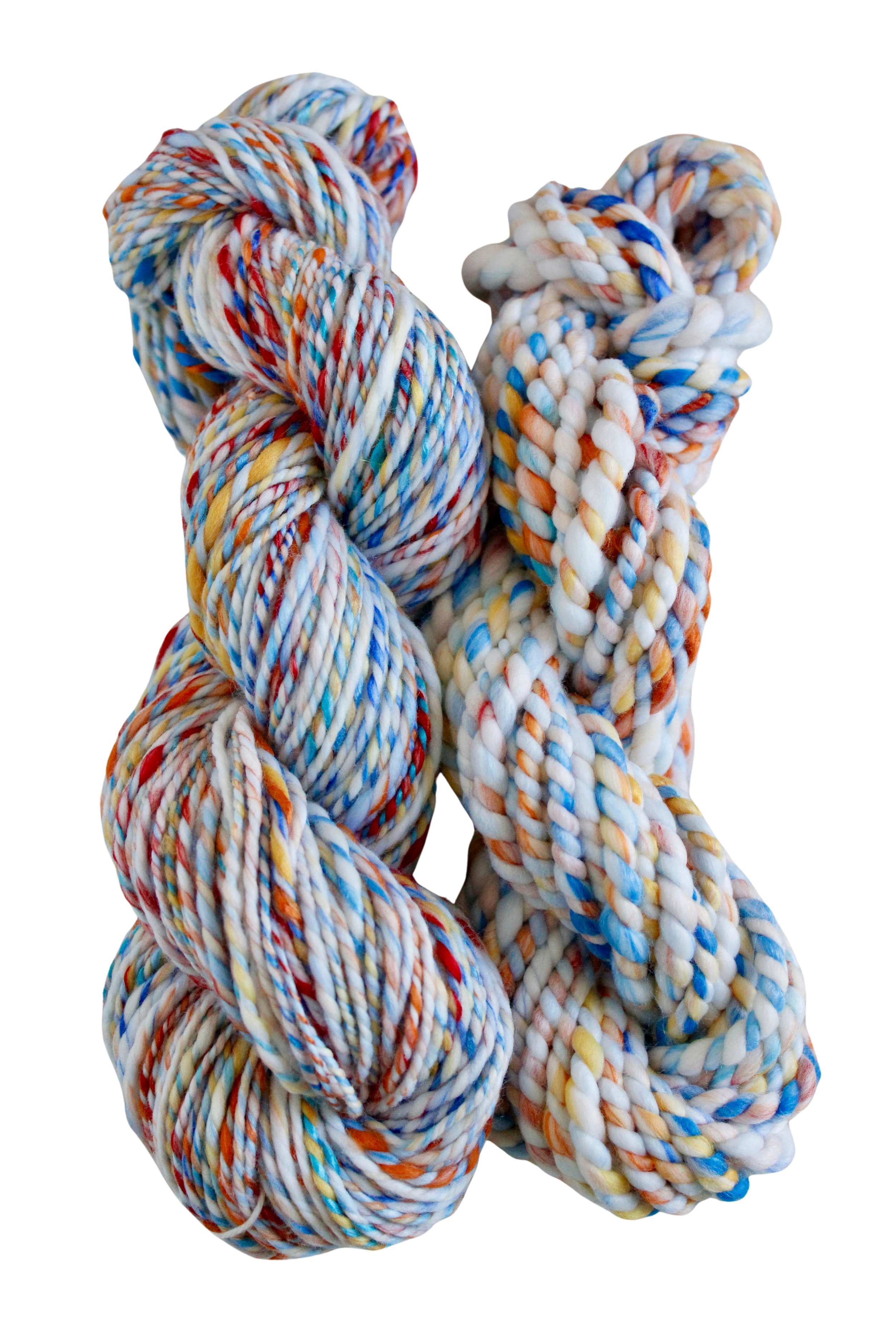 Handspun Art Yarn - Birds & Flowers - Vegan & Cruelty Free Yarn