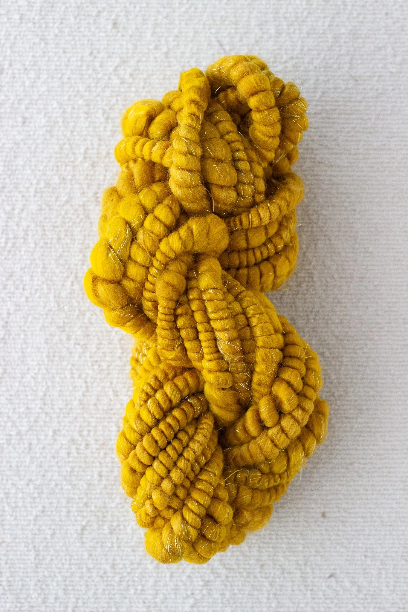 Handspun Jumbo Coiled Art Yarn Golden Hour