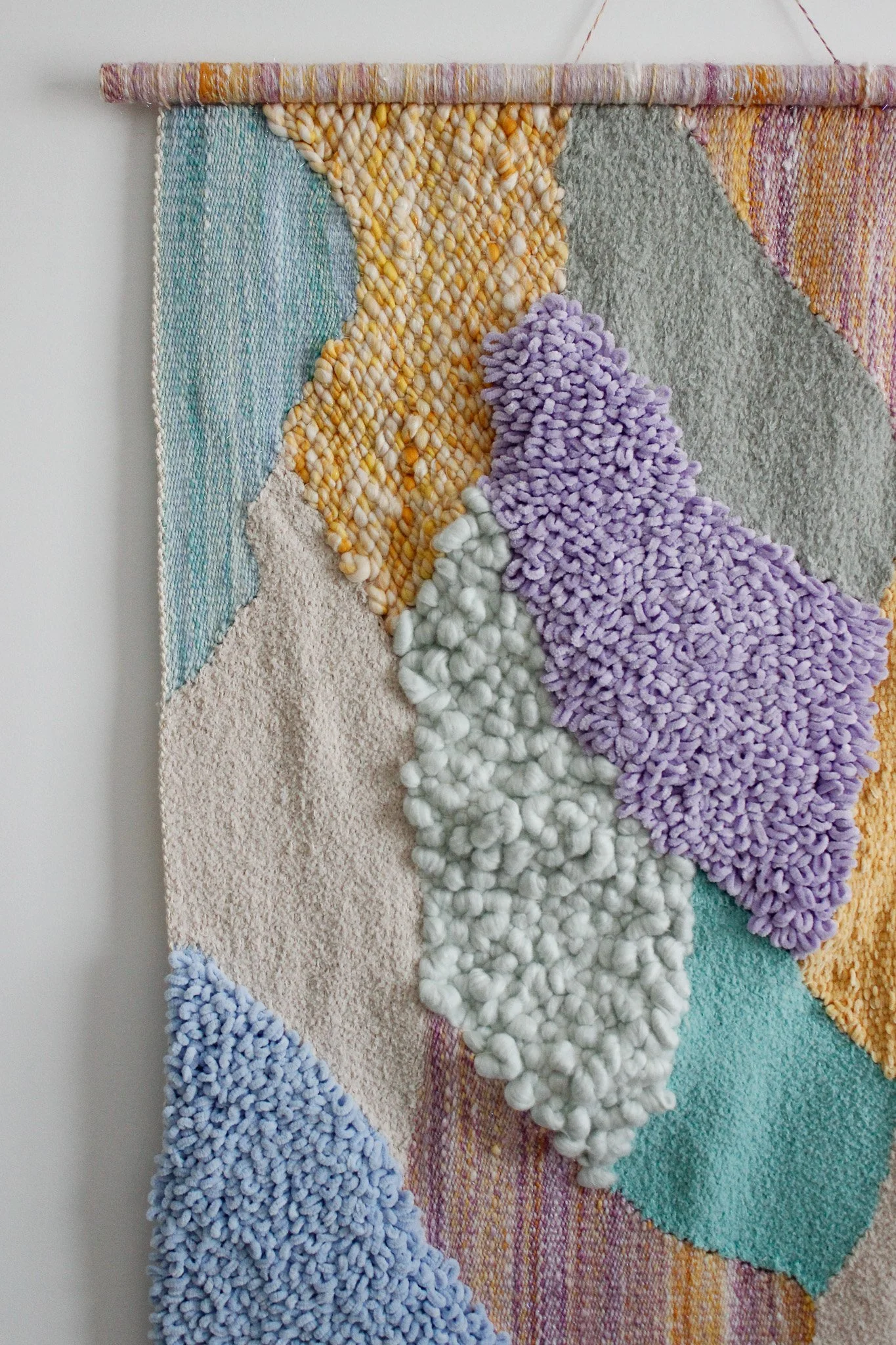 Woven Abstract Landscape Art - Joie De Vivre - Textile Art