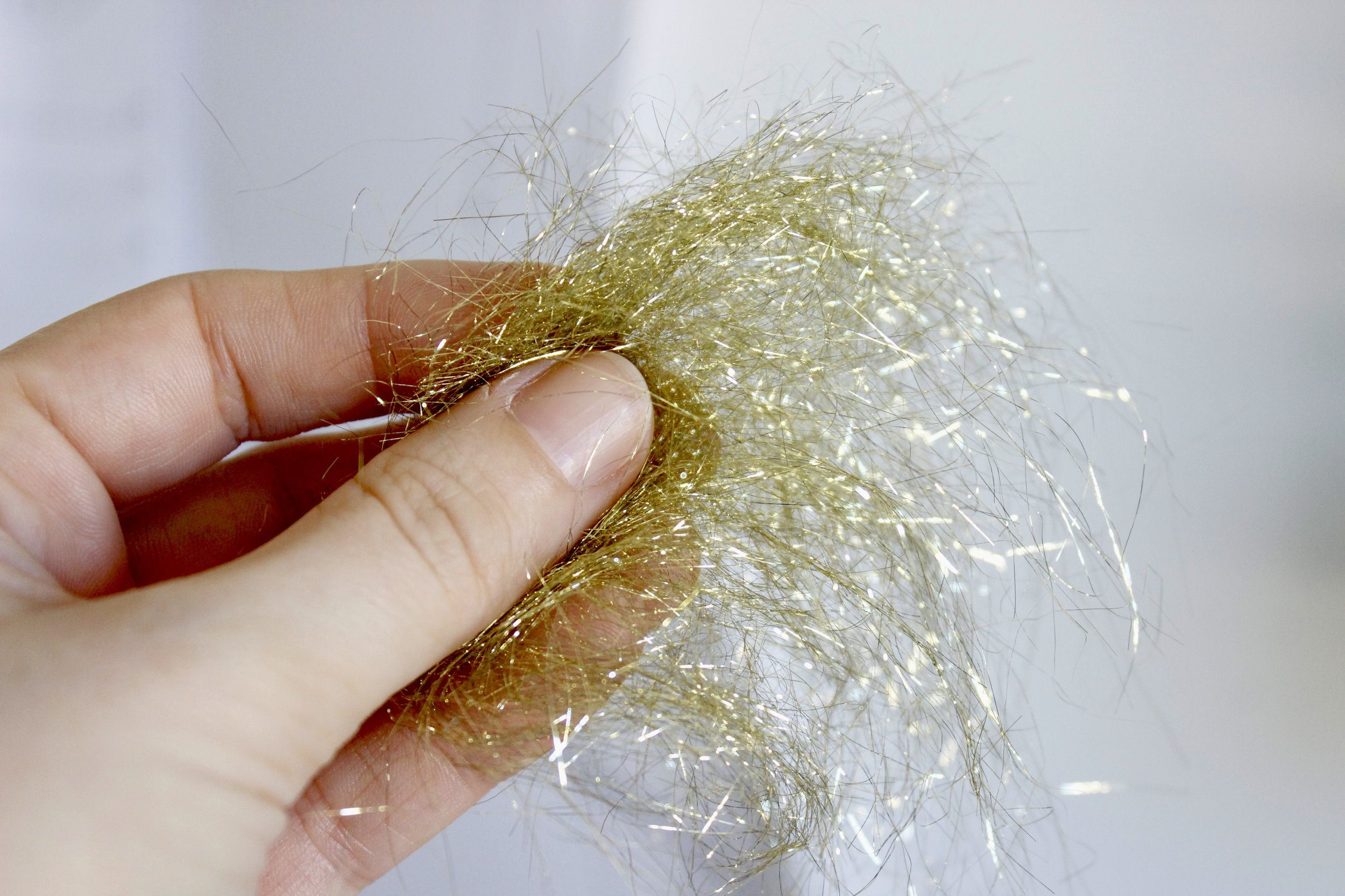 All the fibers I use in my textile art practice as a vegan - Angelina