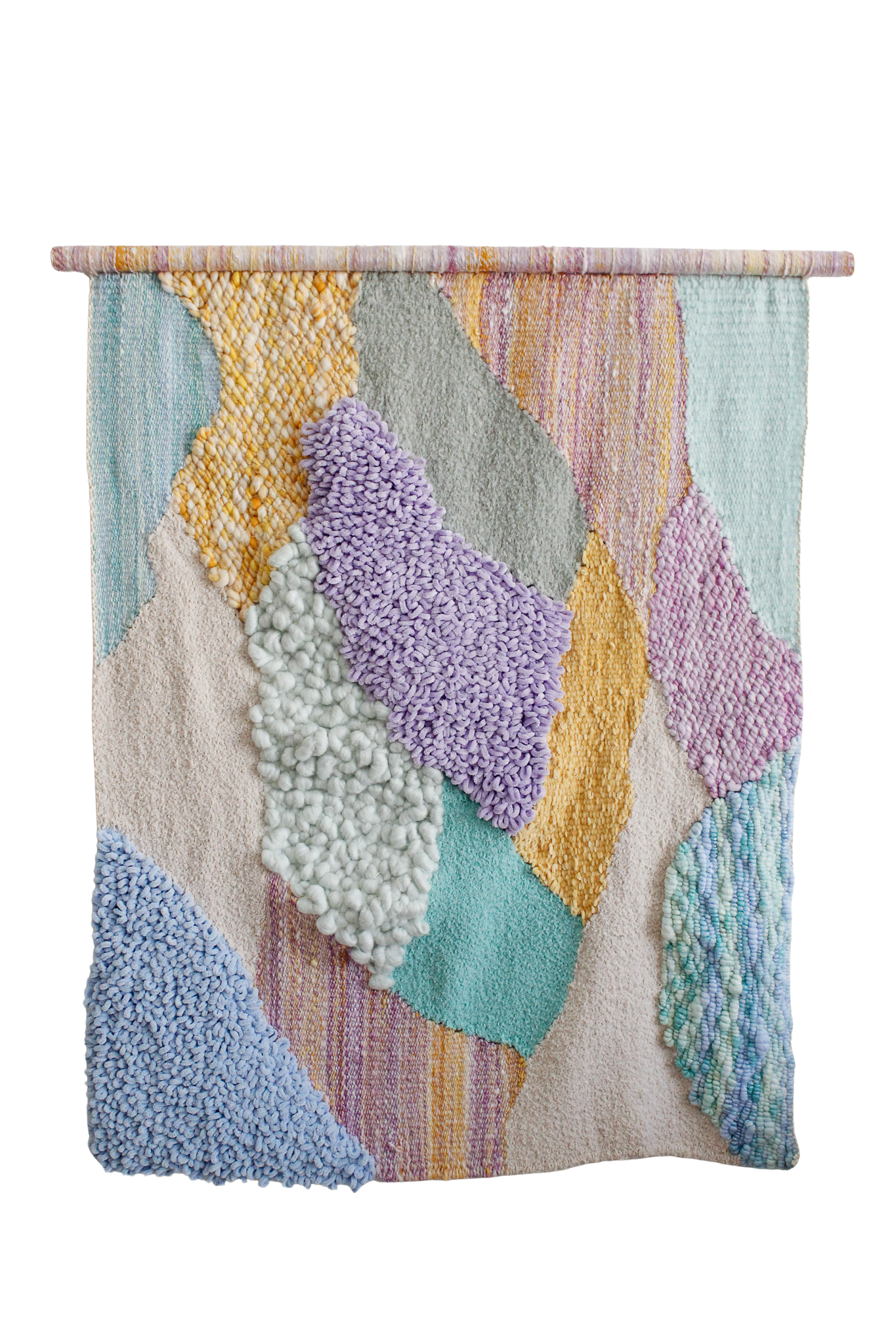 Woven Abstract Landscape Art - Joie De Vivre - Textile Art