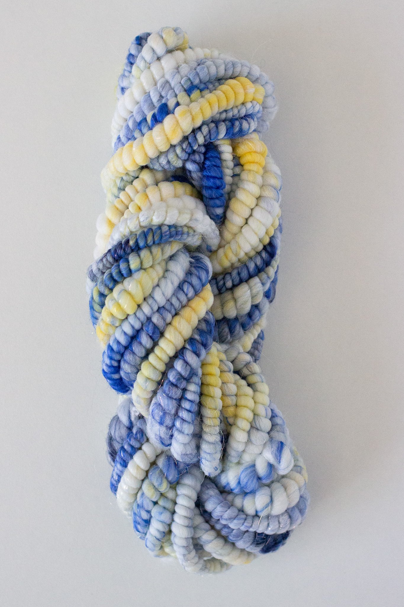 Handspun Art Yarn - Sicilian Summer - Vegan & Cruelty Free Yarn