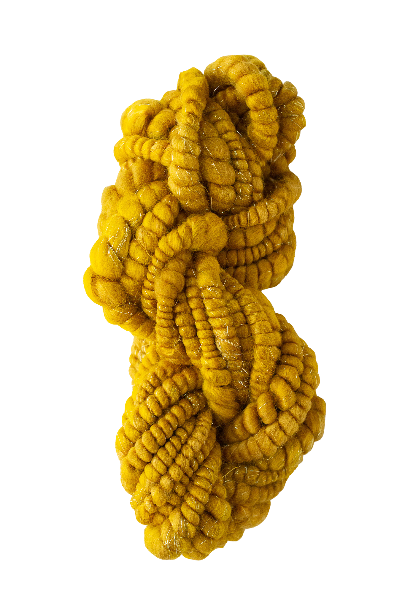 GOLDEN HOUR | Handspun Jumbo Coiled Art Yarn