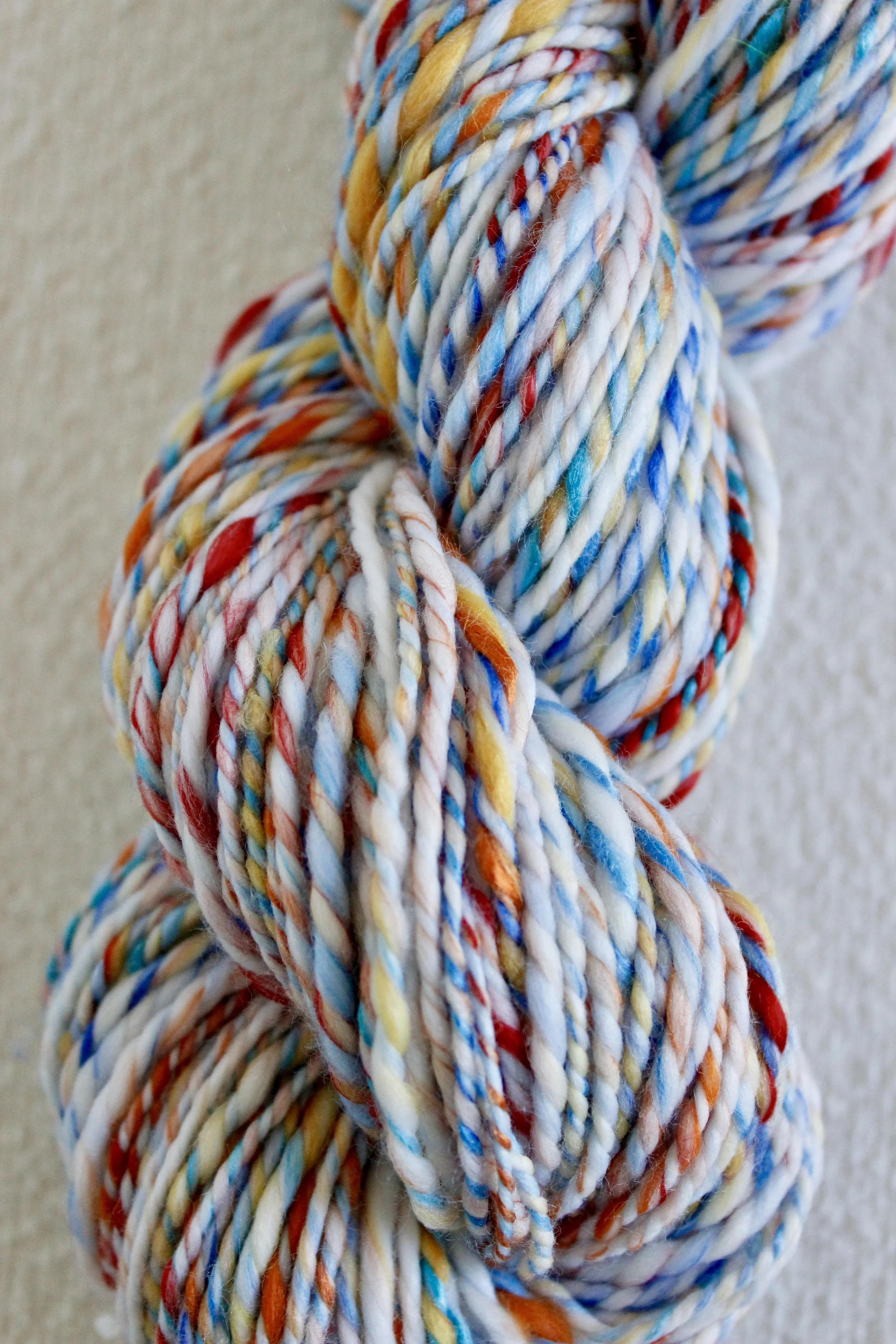 Handspun Art Yarn - Birds & Flowers - Vegan & Cruelty Free Yarn
