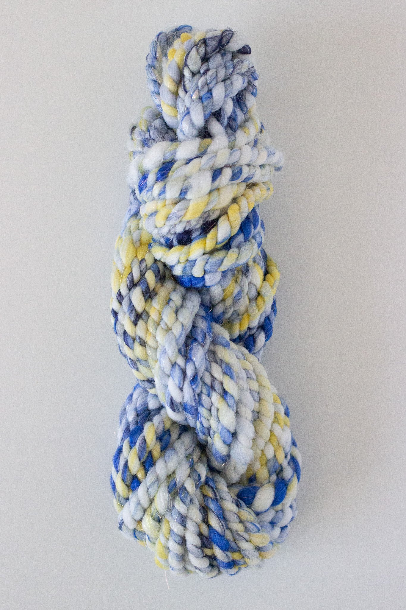 Handspun Art Yarn - Sicilian Summer - Vegan & Cruelty Free Yarn