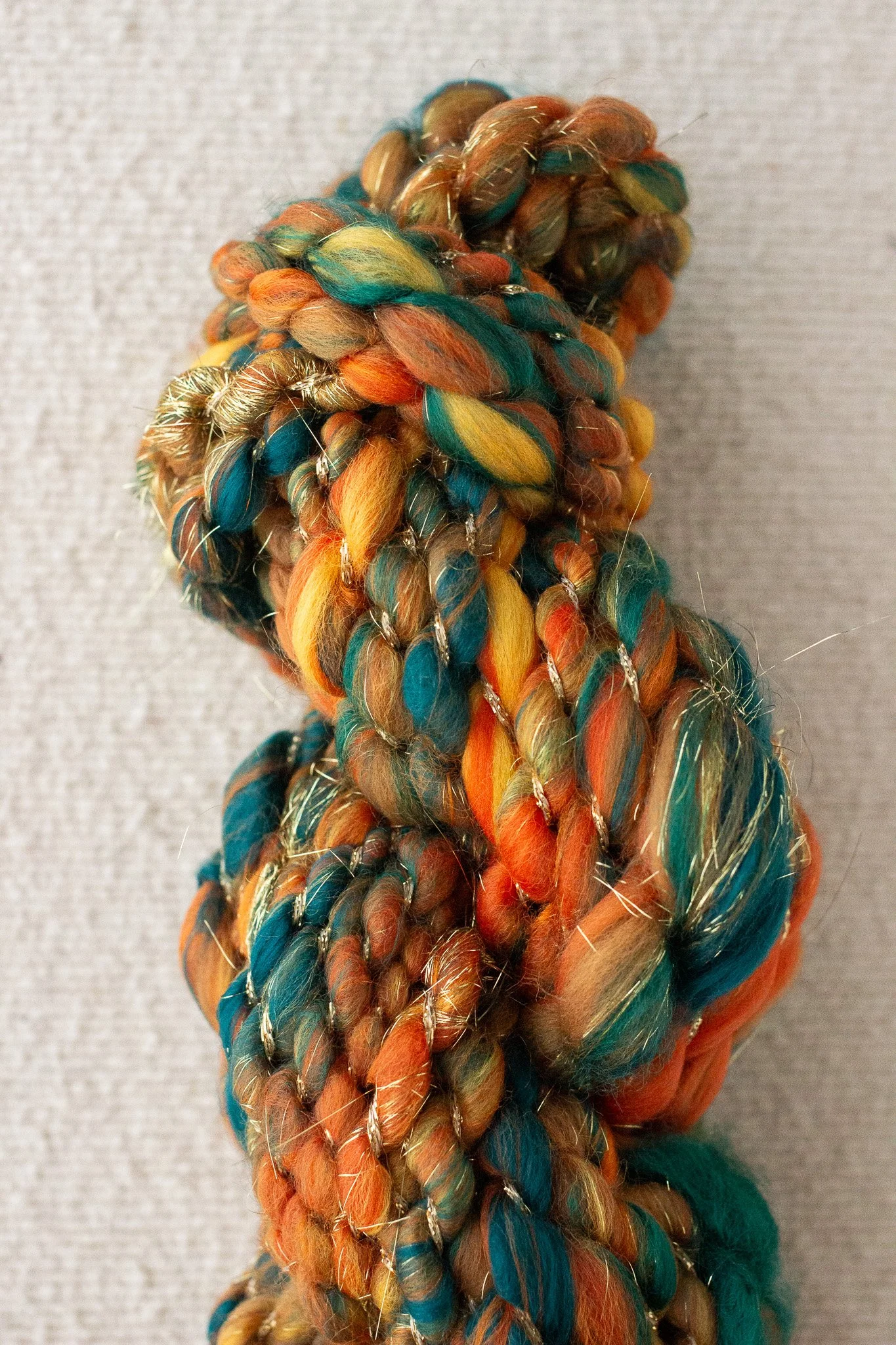 Two Ply Jumbo Handspun Art Yarn Mermaid Jewels