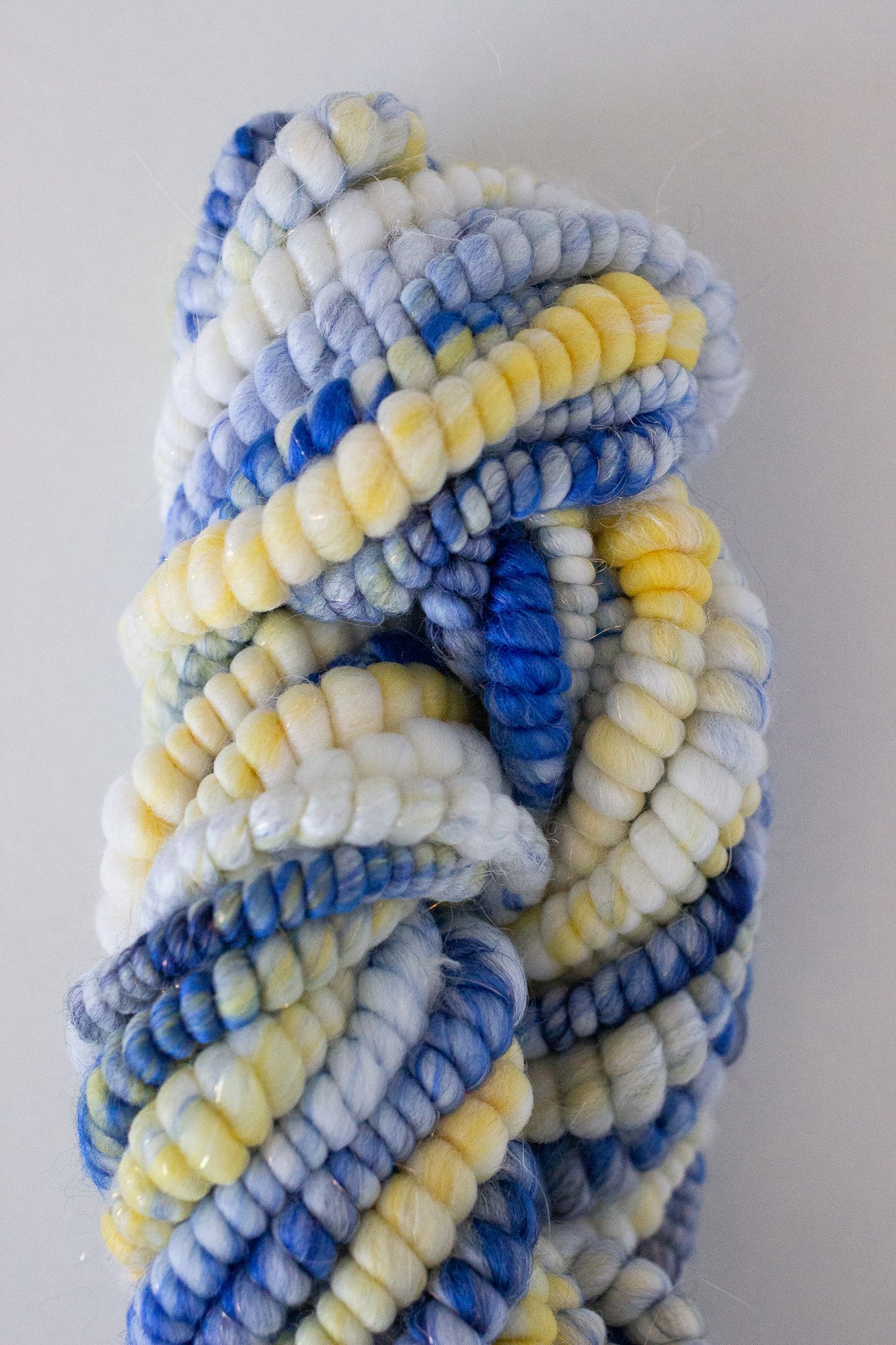 Handspun Art Yarn - Sicilian Summer - Vegan & Cruelty Free Yarn