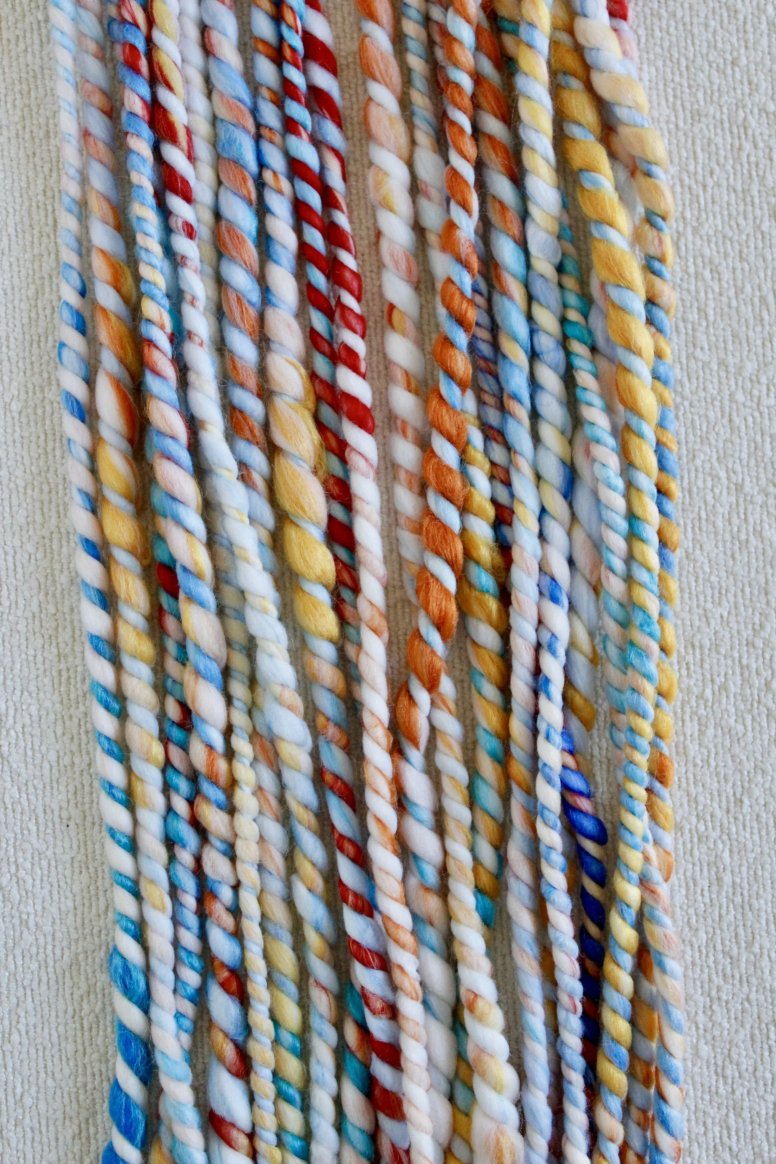 Handspun Art Yarn - Birds & Flowers - Vegan & Cruelty Free Yarn