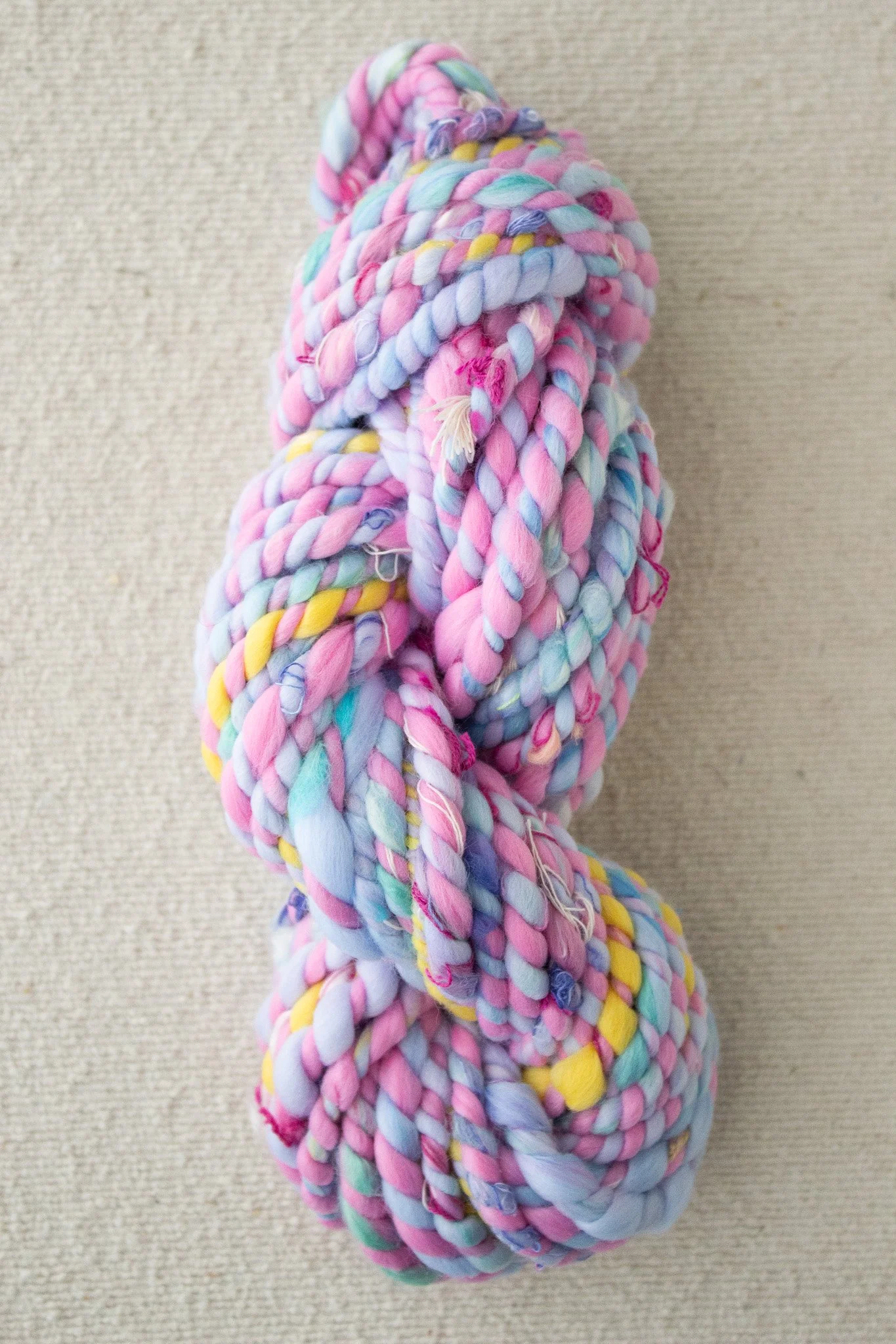 Handspun Art Yarn - Spring Cleaning - Vegan & Cruelty Free Yarn