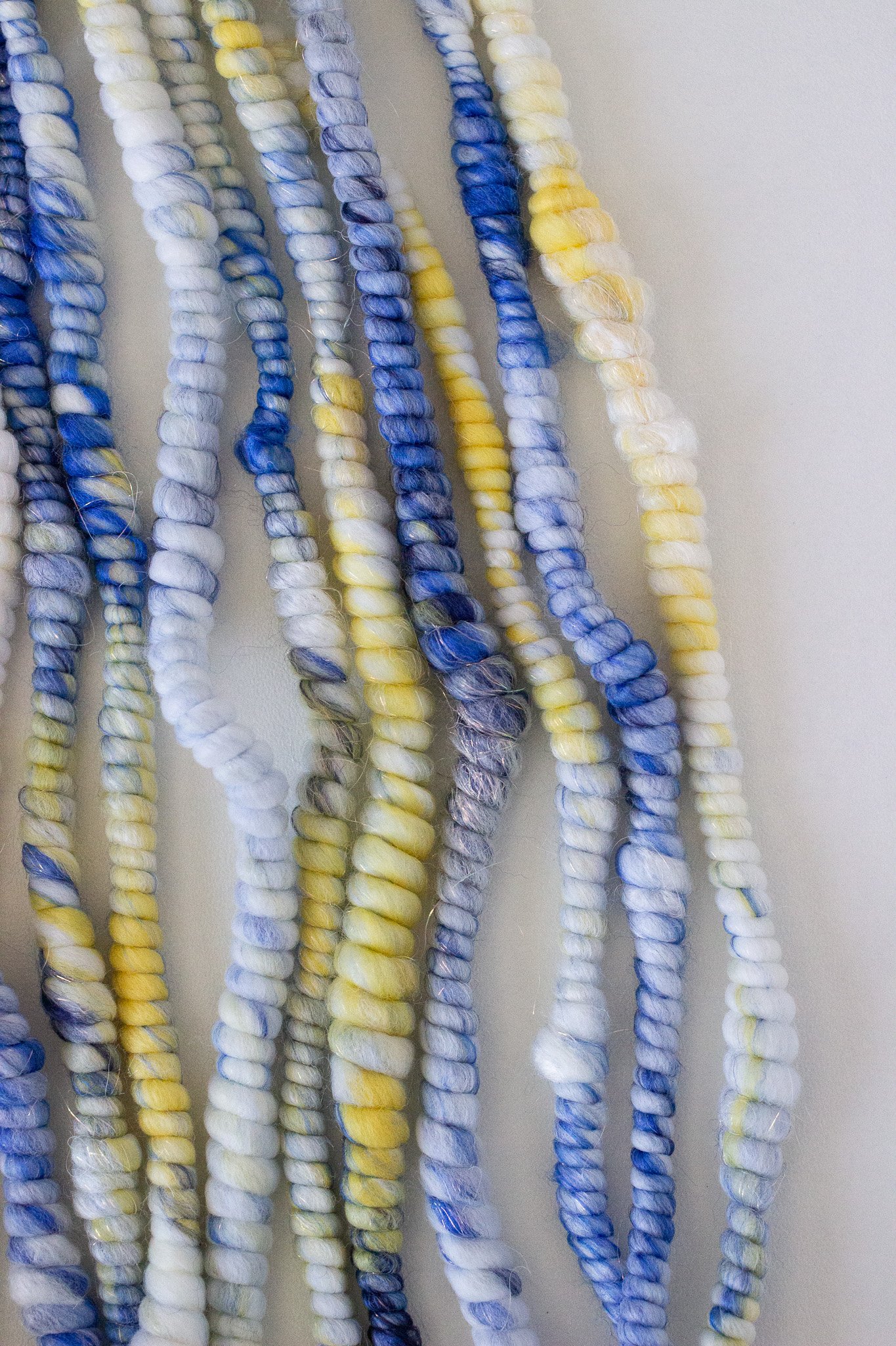 Handspun Art Yarn - Sicilian Summer - Vegan & Cruelty Free Yarn