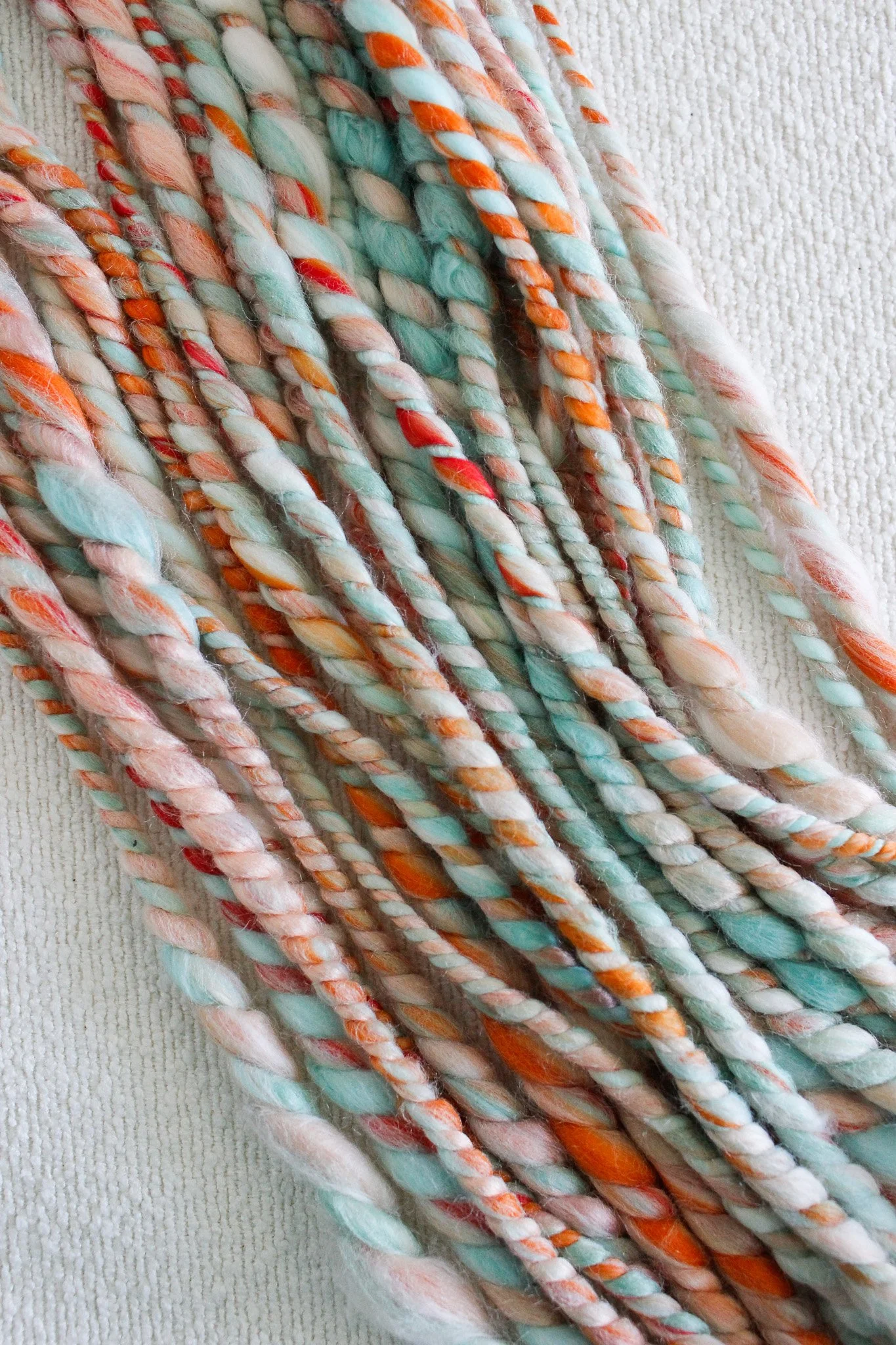 Handspun Art Yarn - Cutie - Vegan & Cruelty Free Yarn