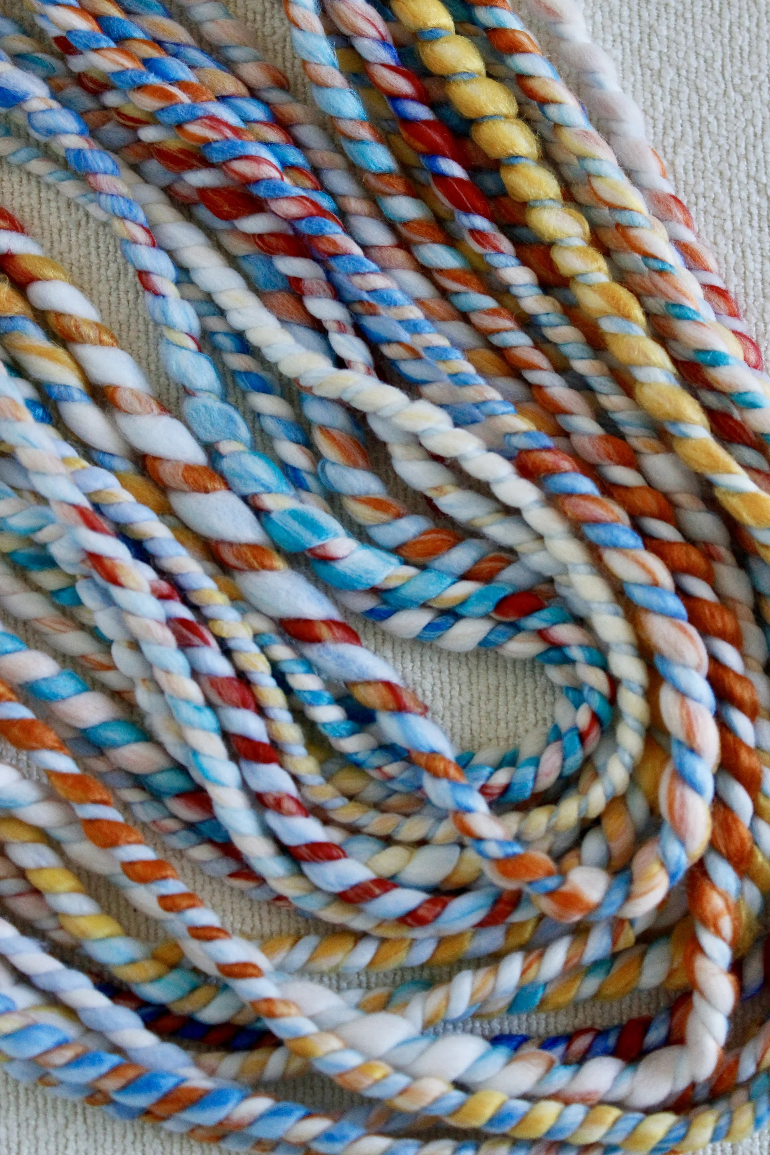 Handspun Art Yarn - Birds & Flowers - Vegan & Cruelty Free Yarn