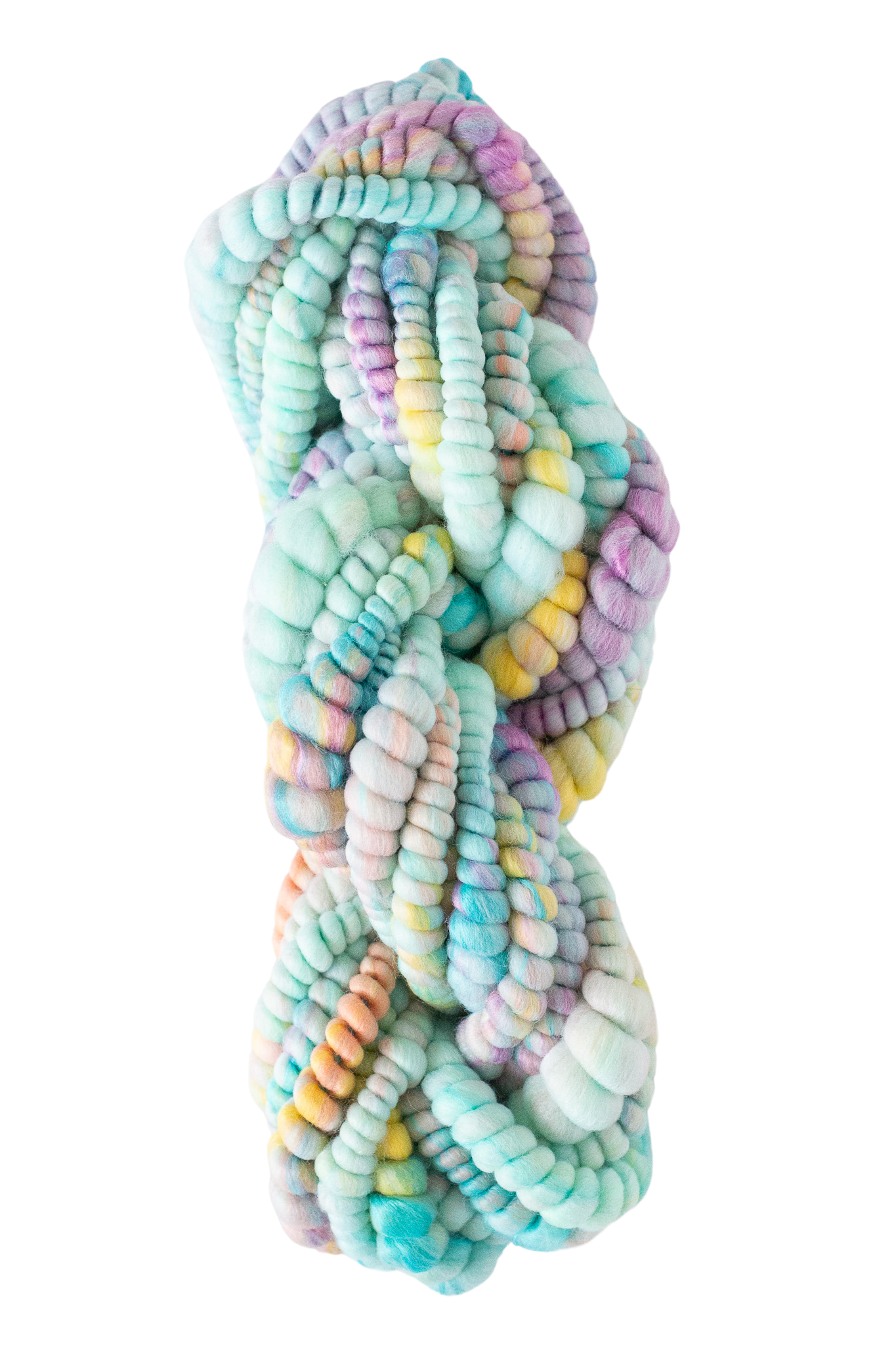 Handspun Art Yarn - Summertime - Vegan & Cruelty Free Yarn