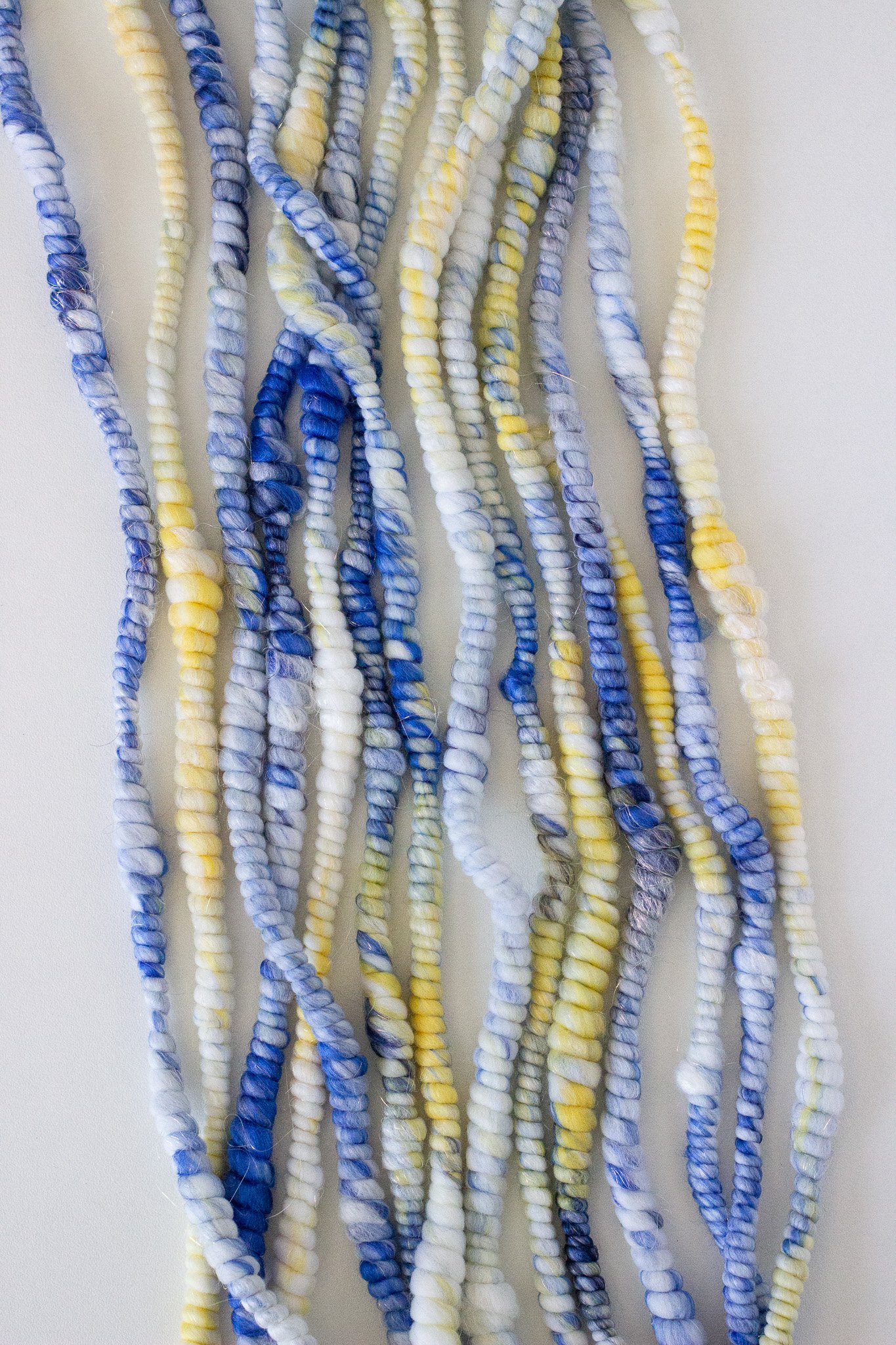 Handspun Art Yarn - Sicilian Summer - Vegan & Cruelty Free Yarn