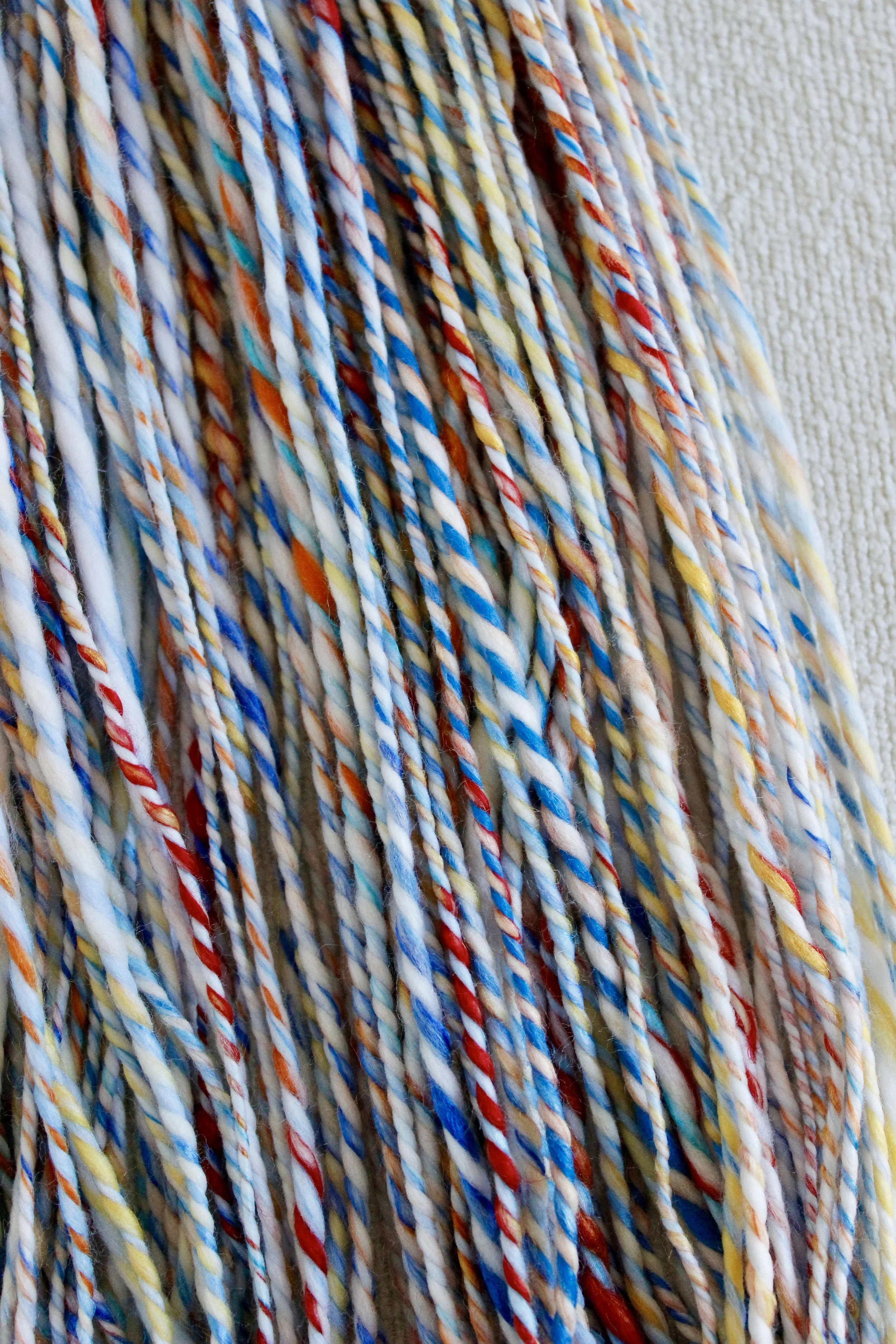 Handspun Art Yarn - Birds & Flowers - Vegan & Cruelty Free Yarn