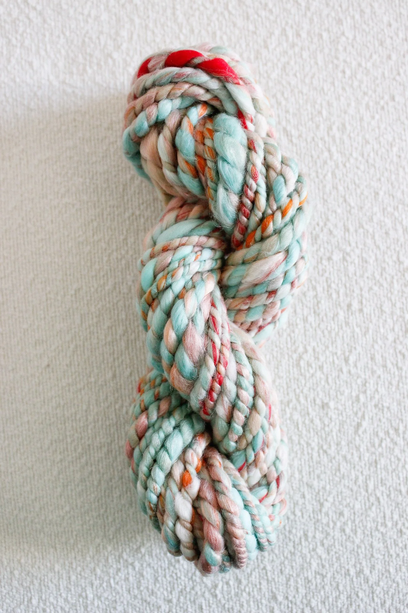 Handspun Art Yarn - Cutie - Vegan & Cruelty Free Yarn