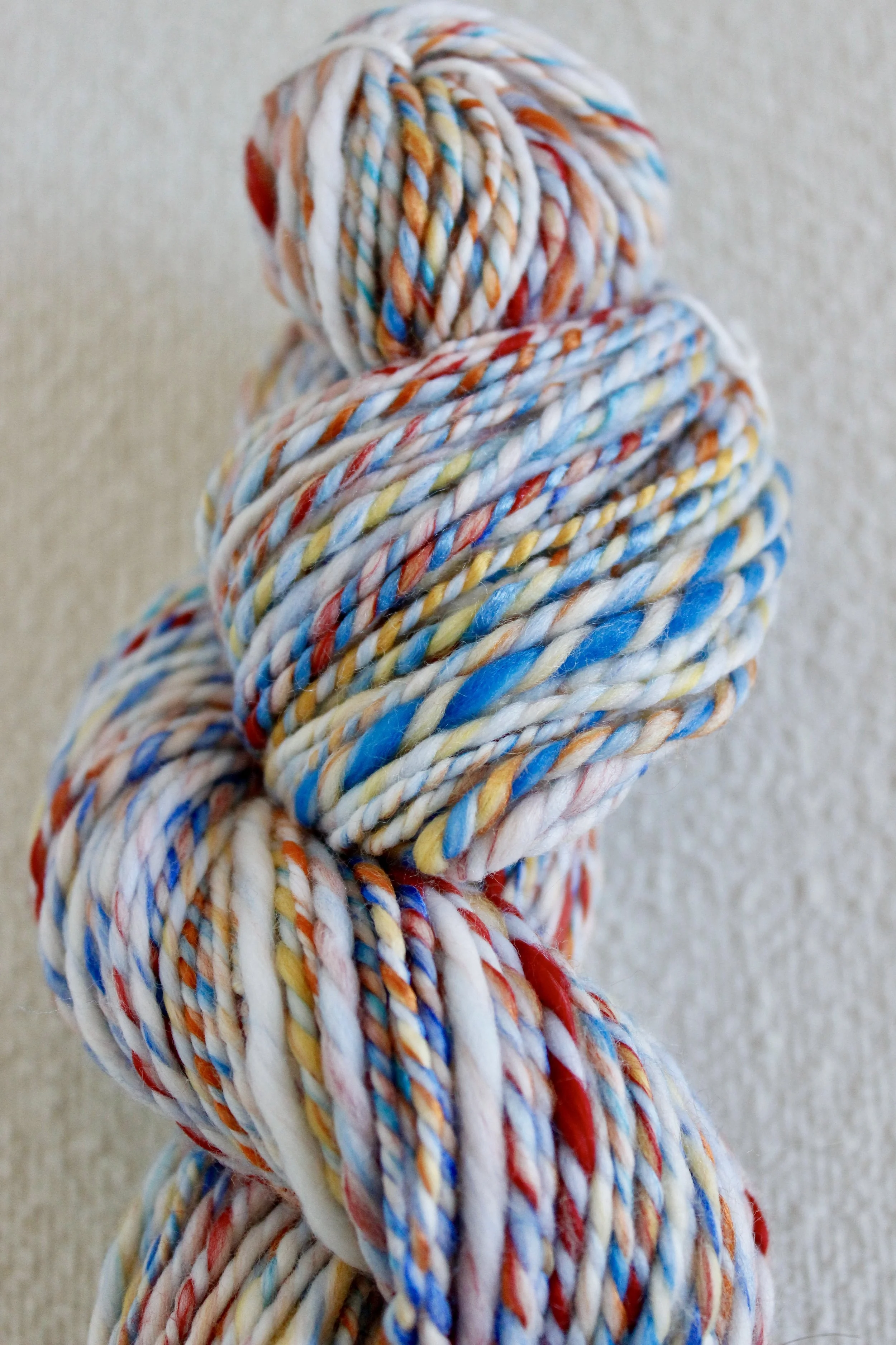 Handspun Art Yarn - Birds & Flowers - Vegan & Cruelty Free Yarn