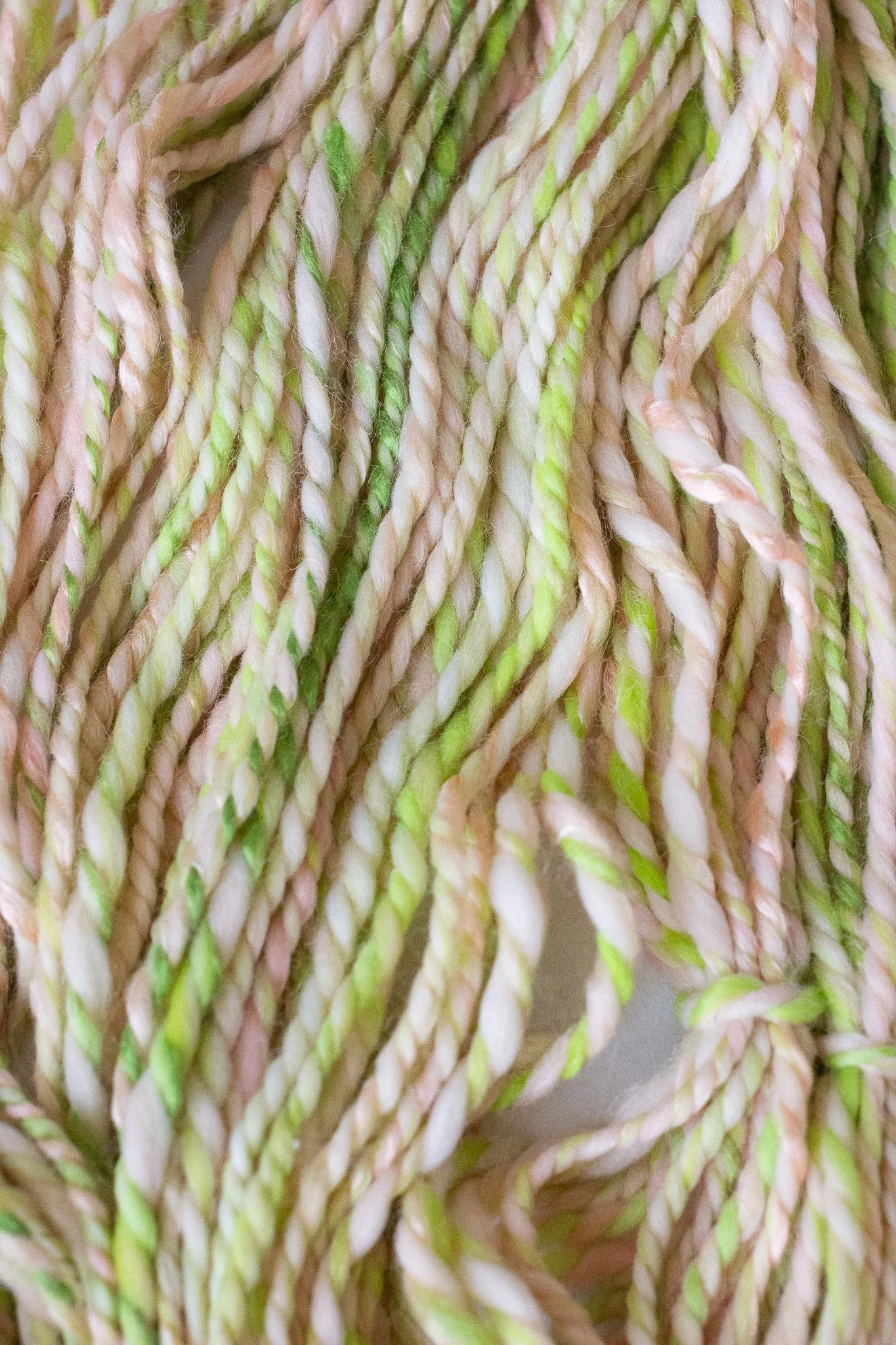 PEACH TREE | Two Ply DK Handspun Art Yarn