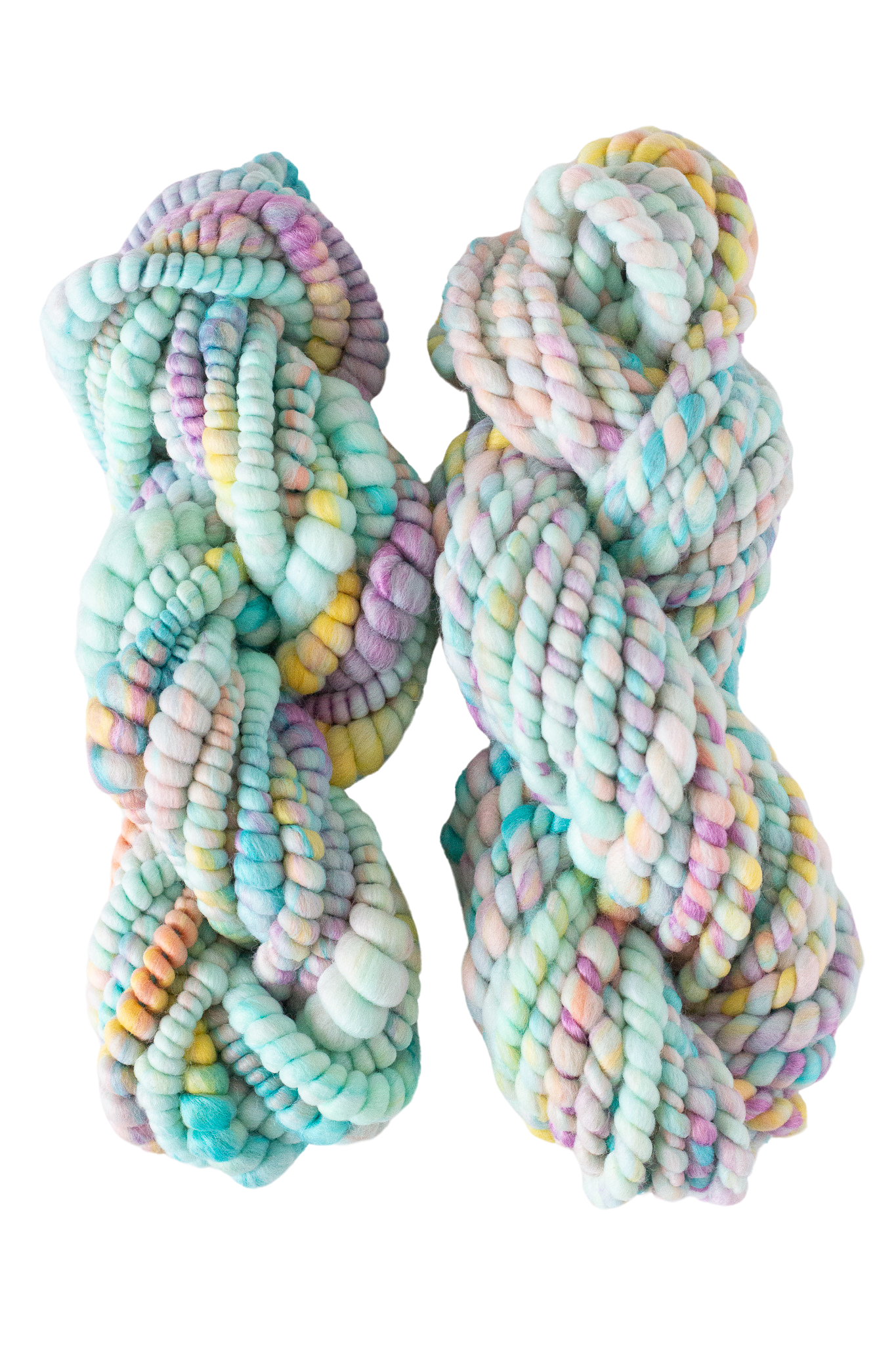 Handspun Art Yarn - Summertime - Vegan & Cruelty Free Yarn