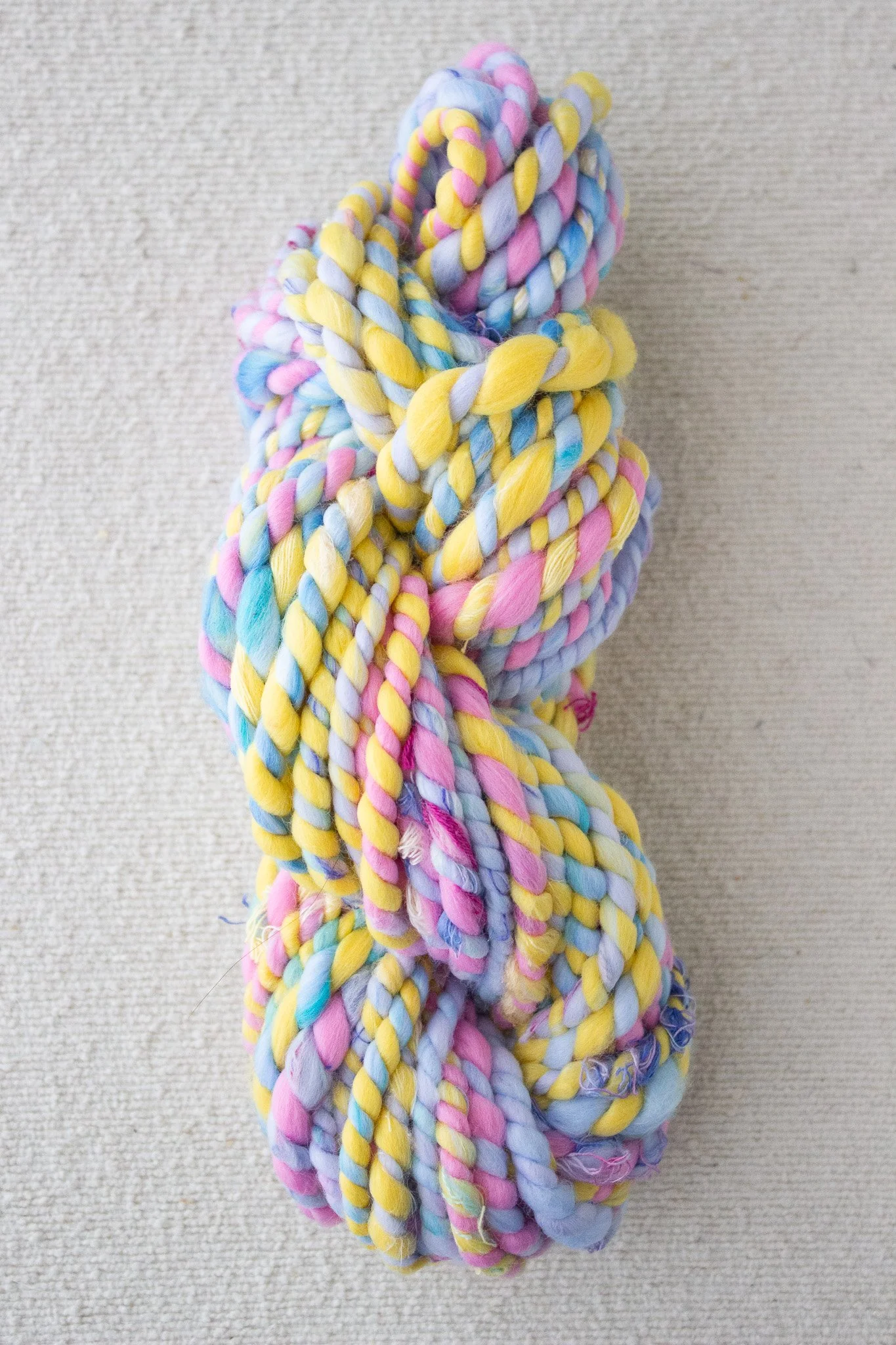 Handspun Art Yarn - Spring Cleaning - Vegan & Cruelty Free Yarn