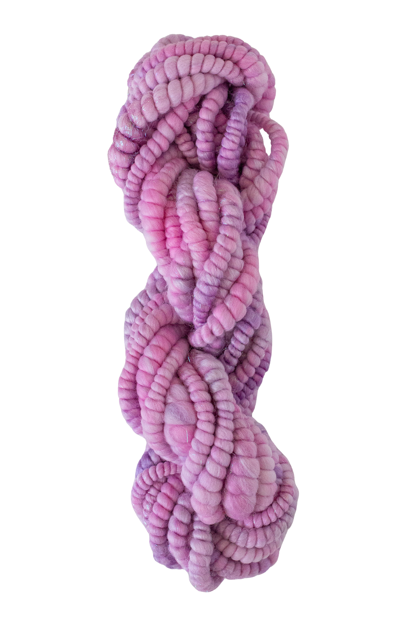 Handspun Art Yarn - Lilac - Vegan & Cruelty Free Yarn
