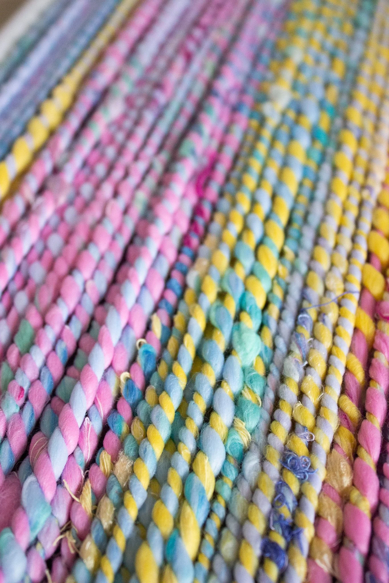 Handspun Art Yarn - Spring Cleaning - Vegan & Cruelty Free Yarn