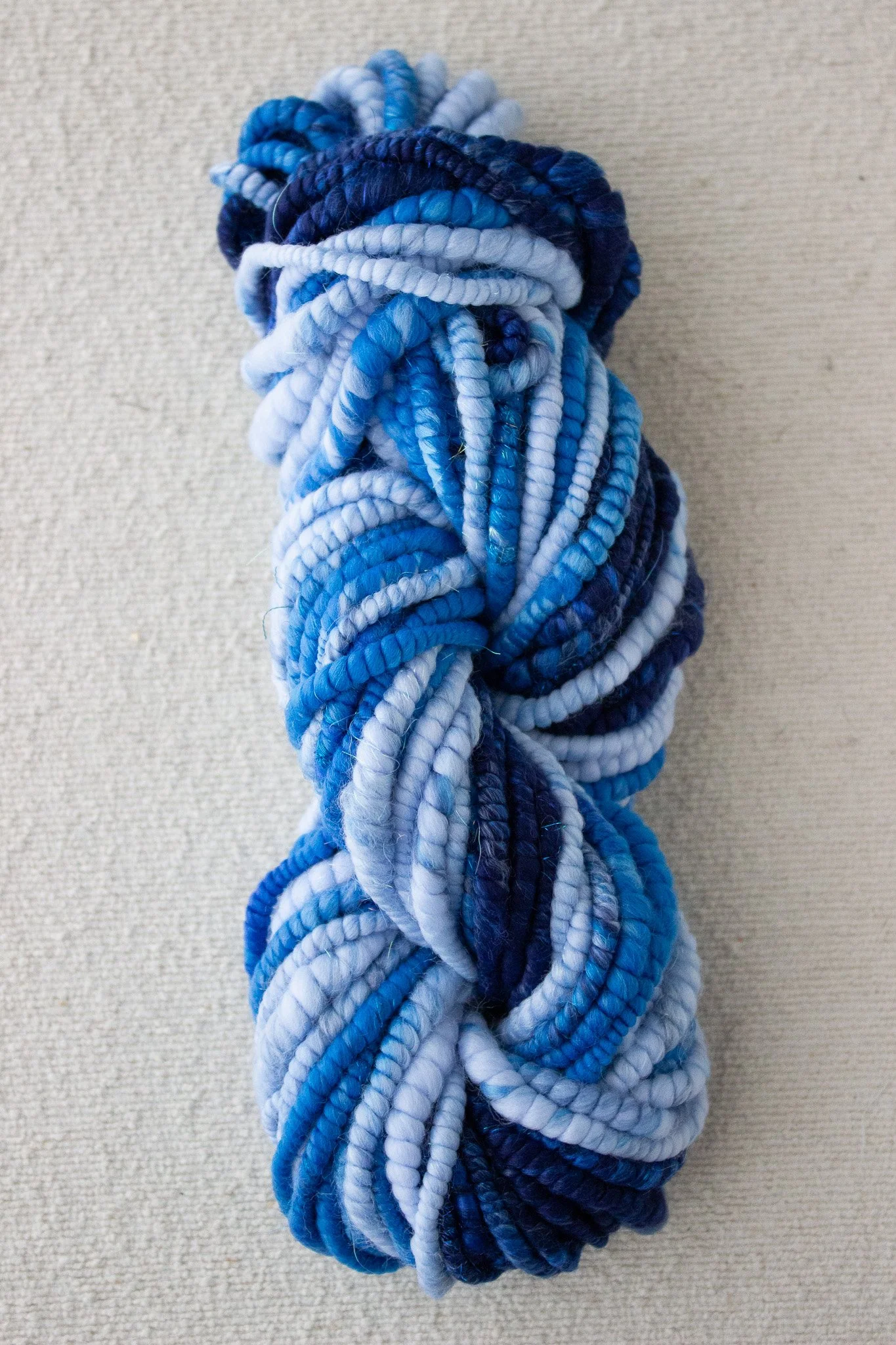Handspun Art Yarn - Sea to Sky - Vegan & Cruelty Free Yarn