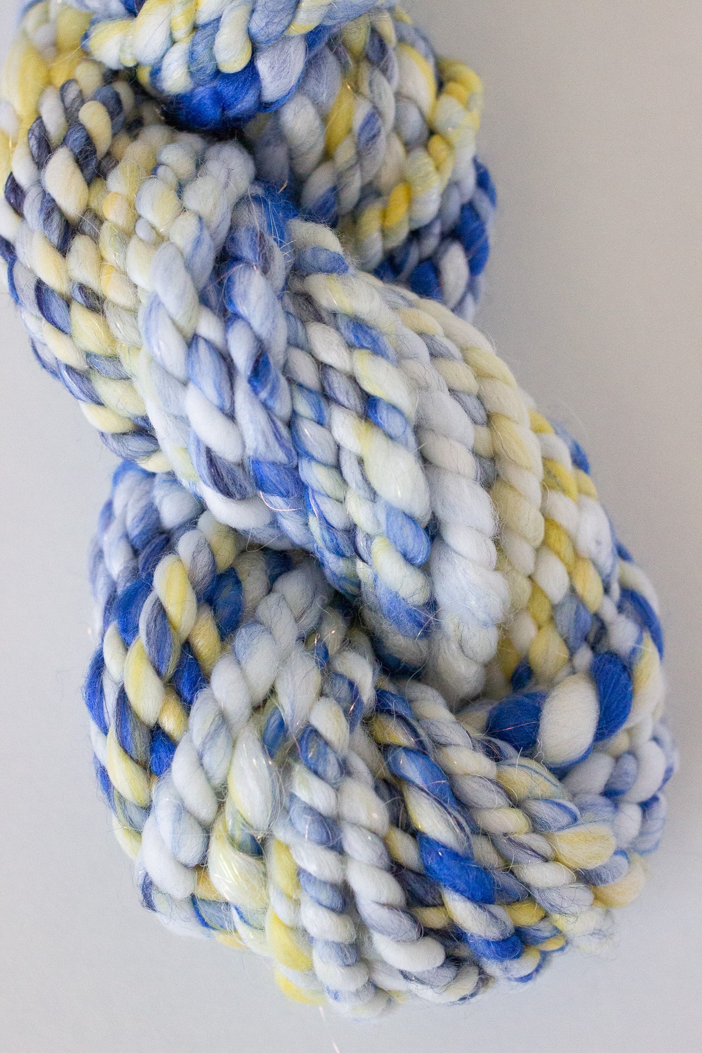 Handspun Art Yarn - Sicilian Summer - Vegan & Cruelty Free Yarn