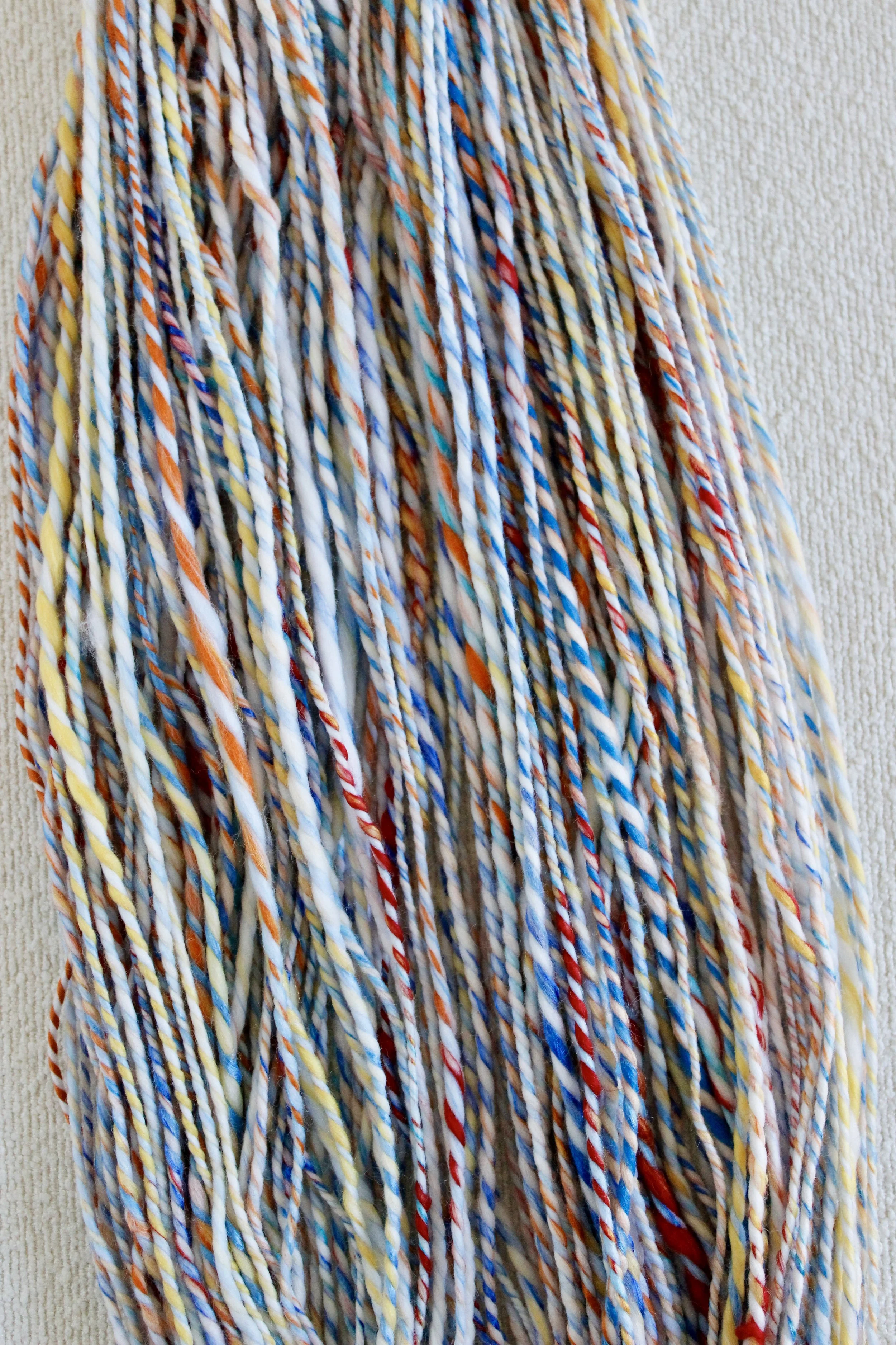 Handspun Art Yarn - Birds & Flowers - Vegan & Cruelty Free Yarn