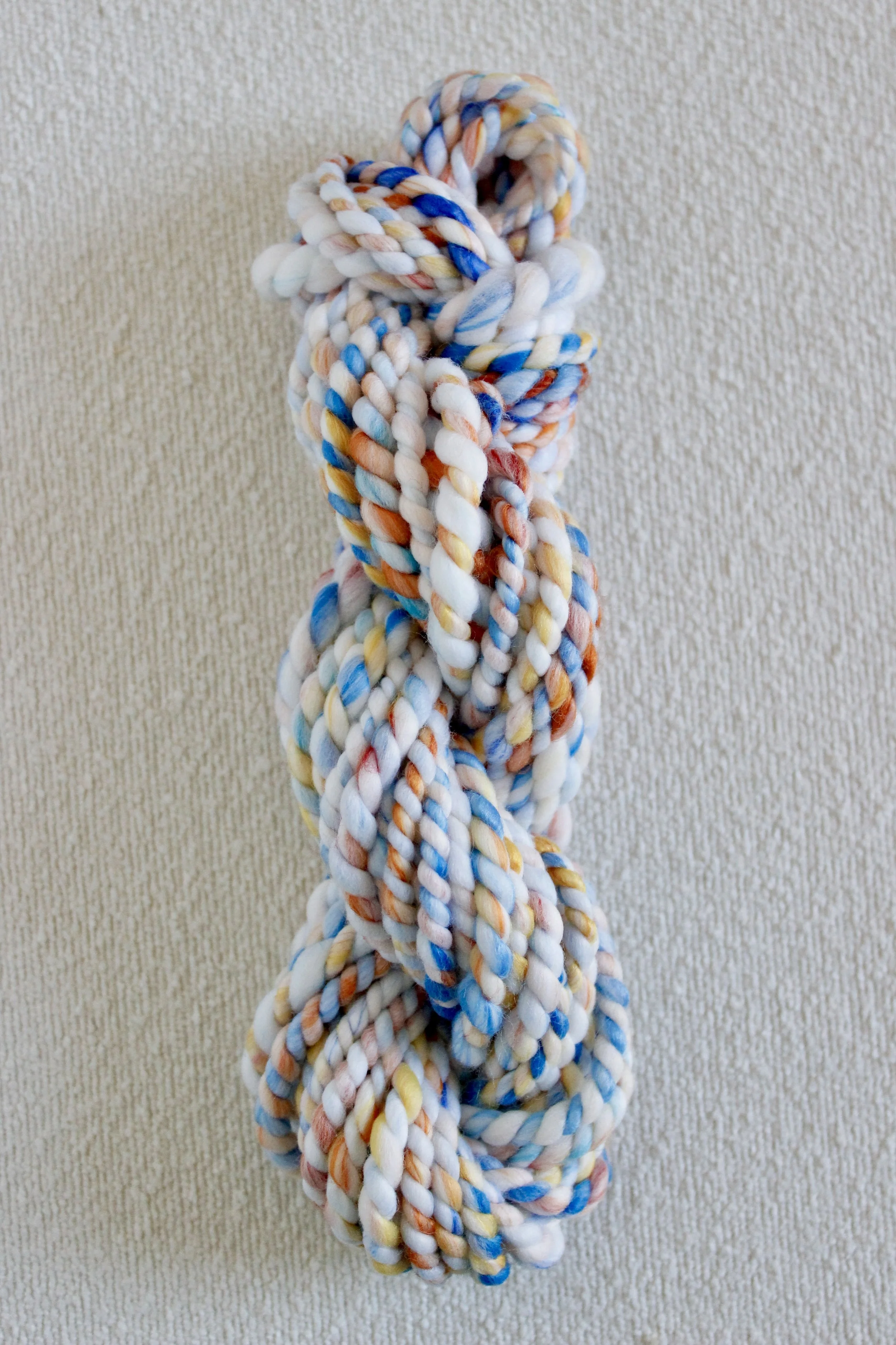 Handspun Art Yarn - Birds & Flowers - Vegan & Cruelty Free Yarn