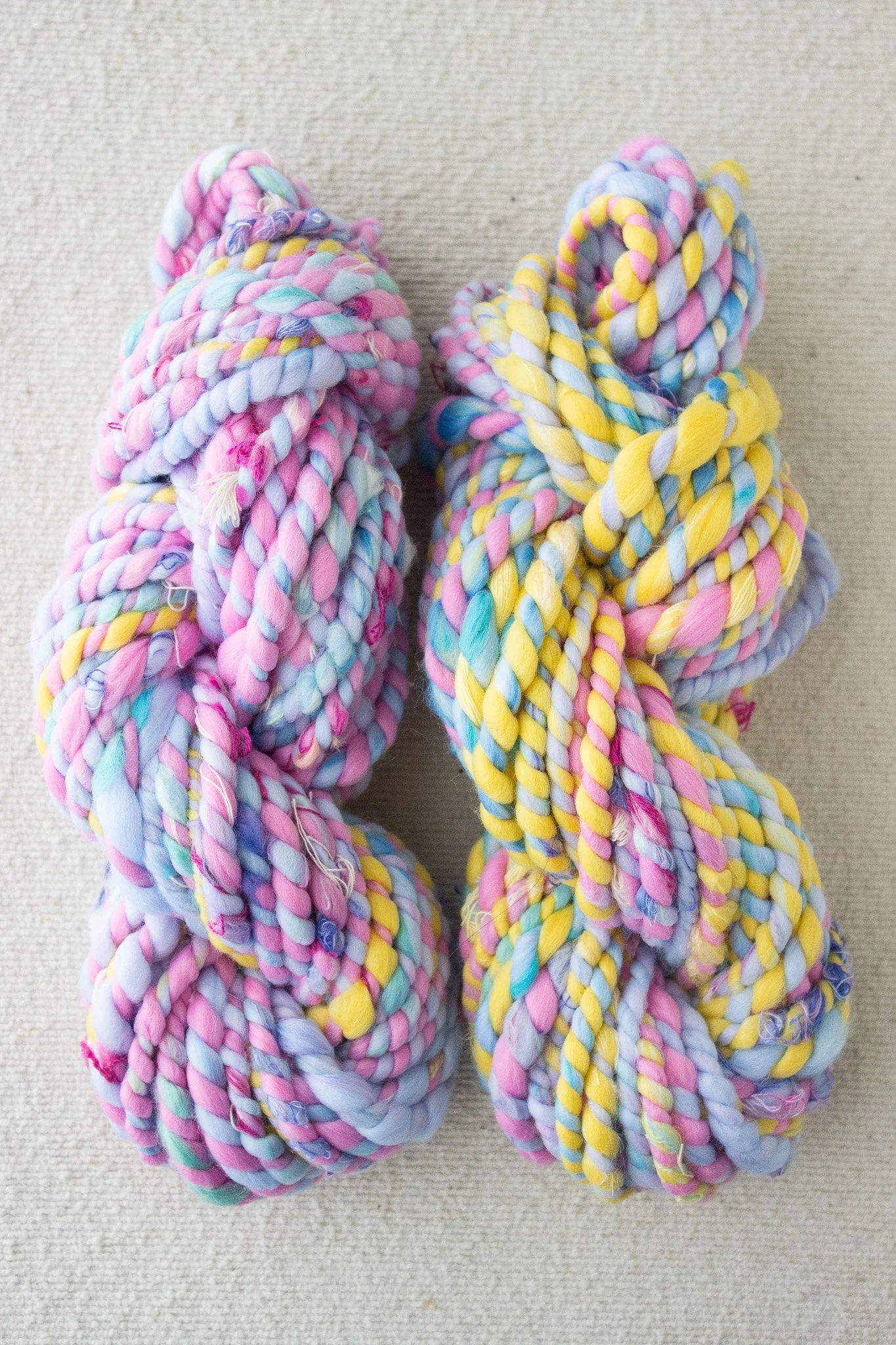 Handspun Art Yarn - Spring Cleaning - Vegan & Cruelty Free Yarn