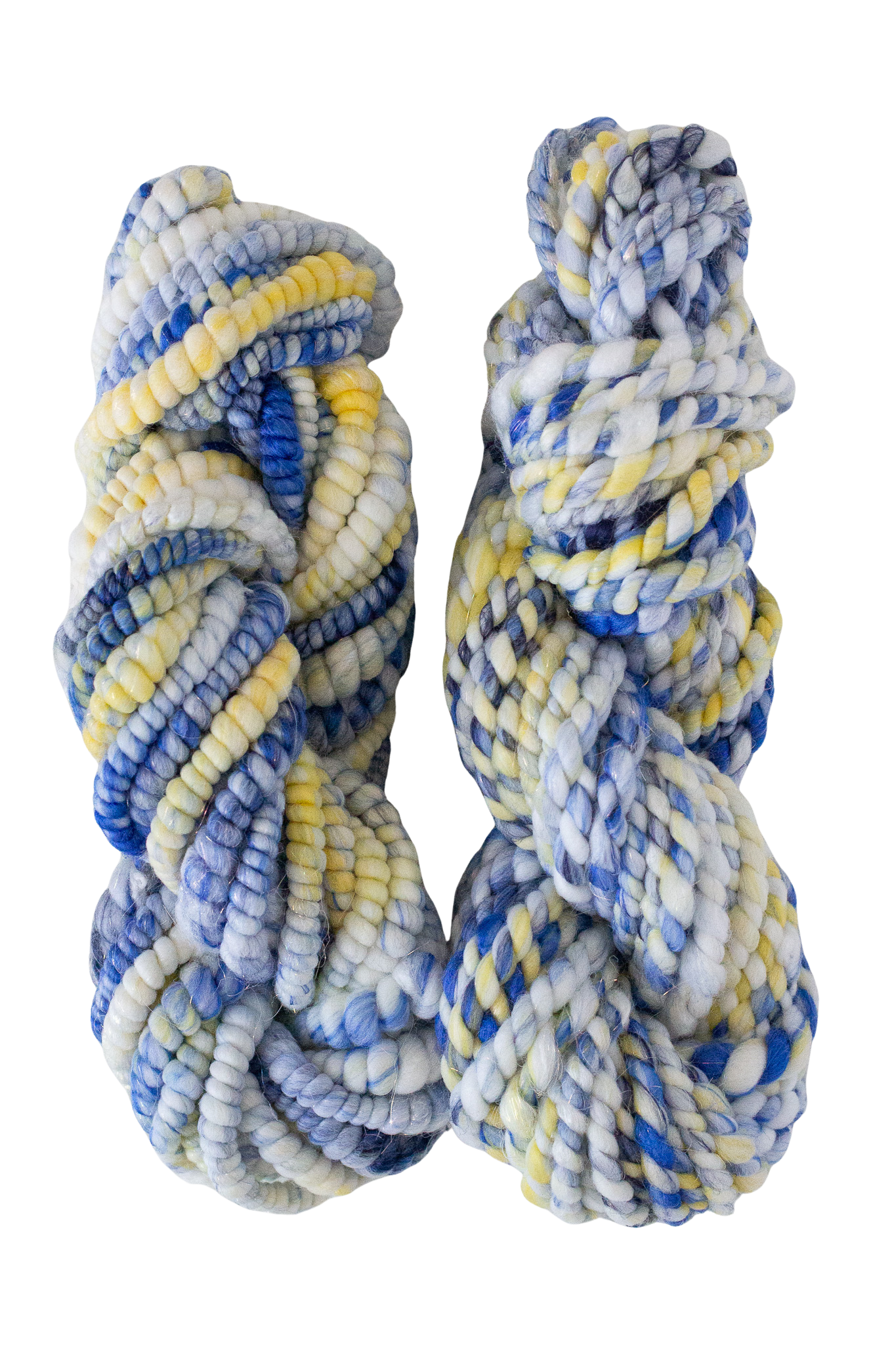 Handspun Art Yarn - Sicilian Summer - Vegan & Cruelty Free Yarn