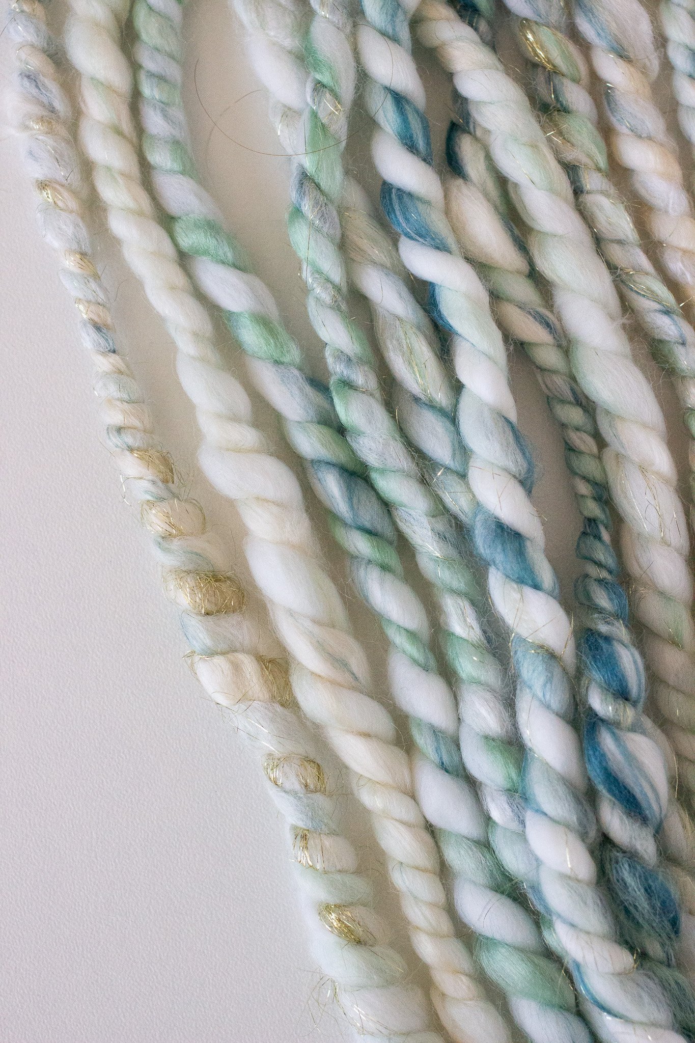 Handspun Art Yarn - Sunlight Waves - Vegan & Cruelty Free Yarn